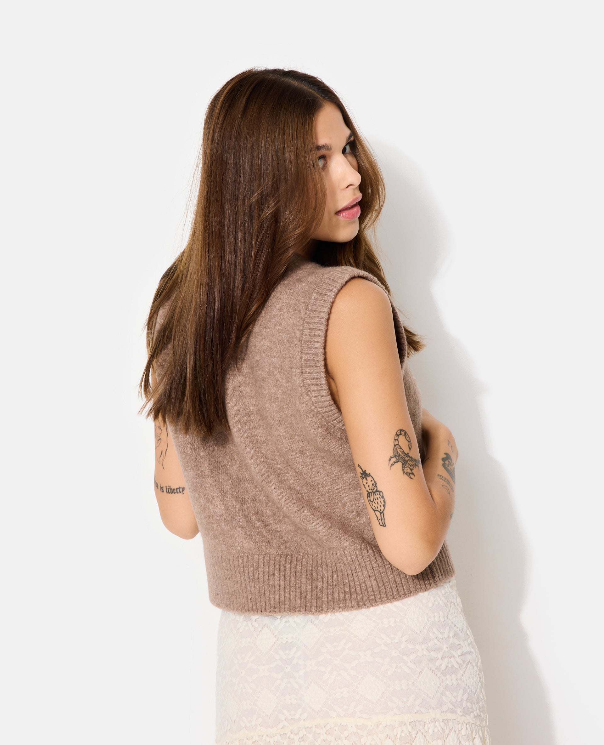 Pull sans manches