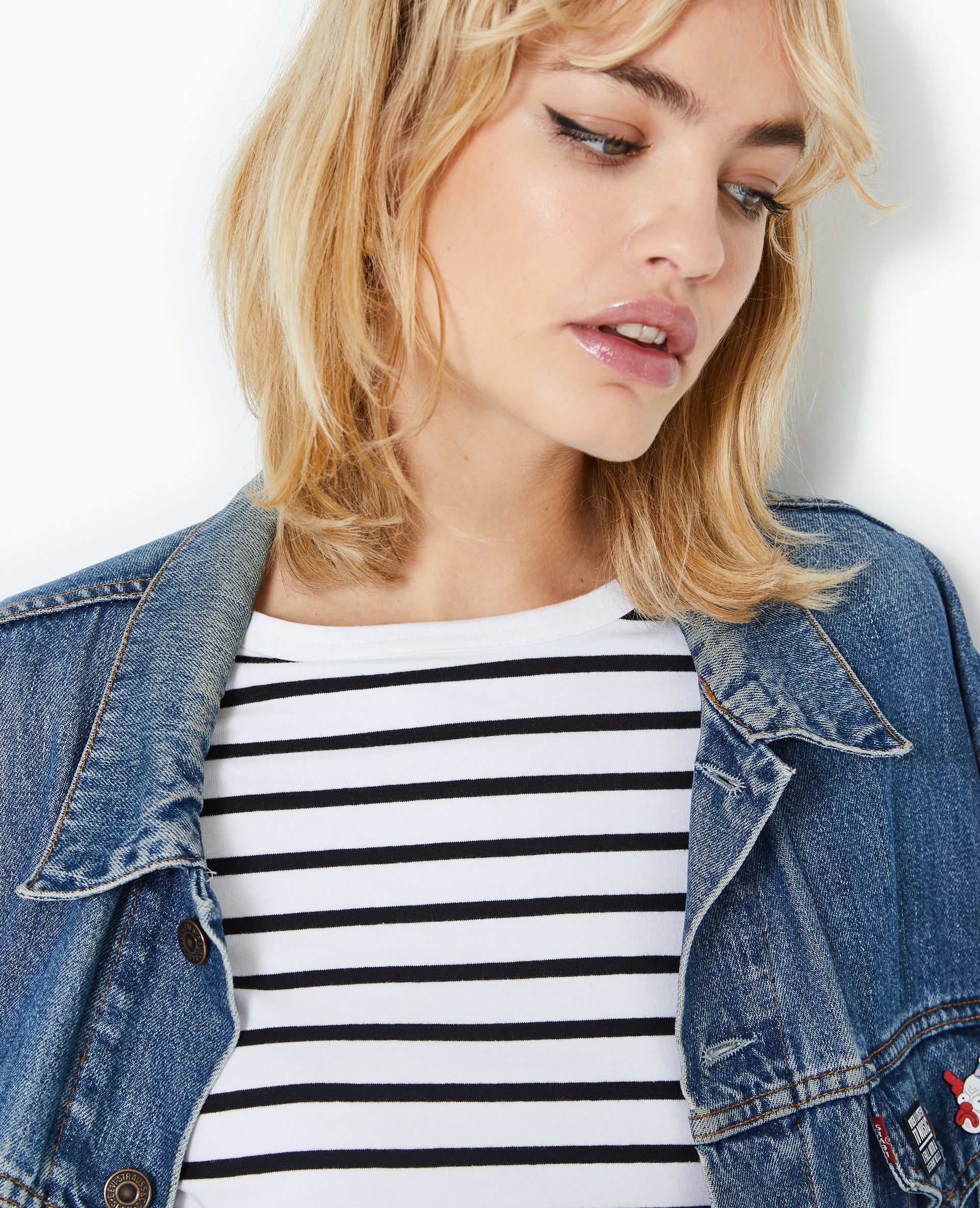 T-shirt ajusté rayé