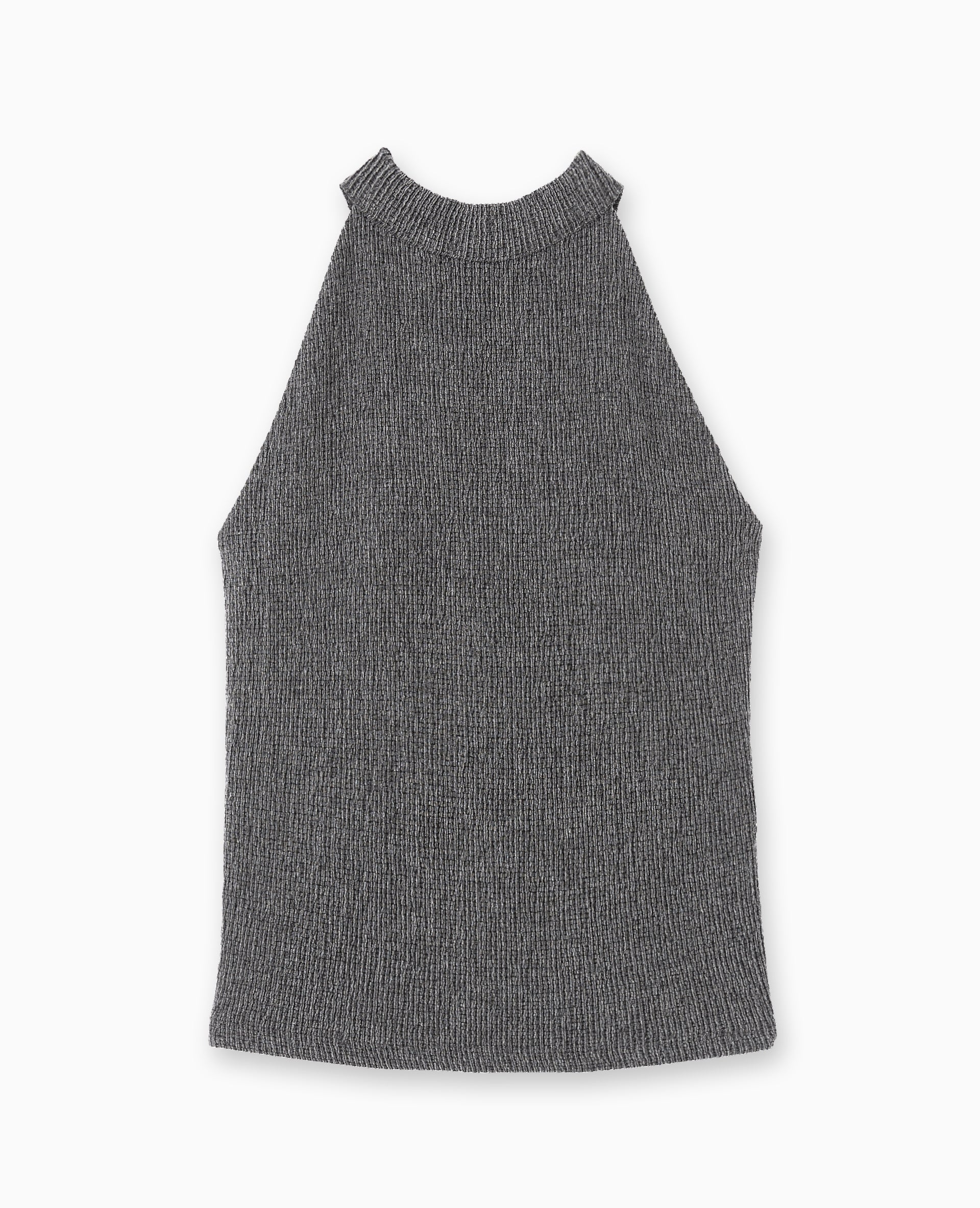 Top dos-nu en maille reliéfée
