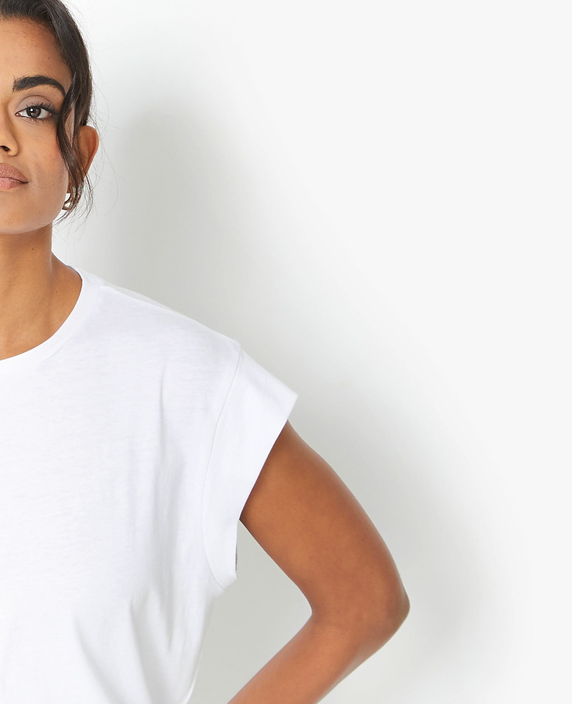 T-shirt oversize sans manches