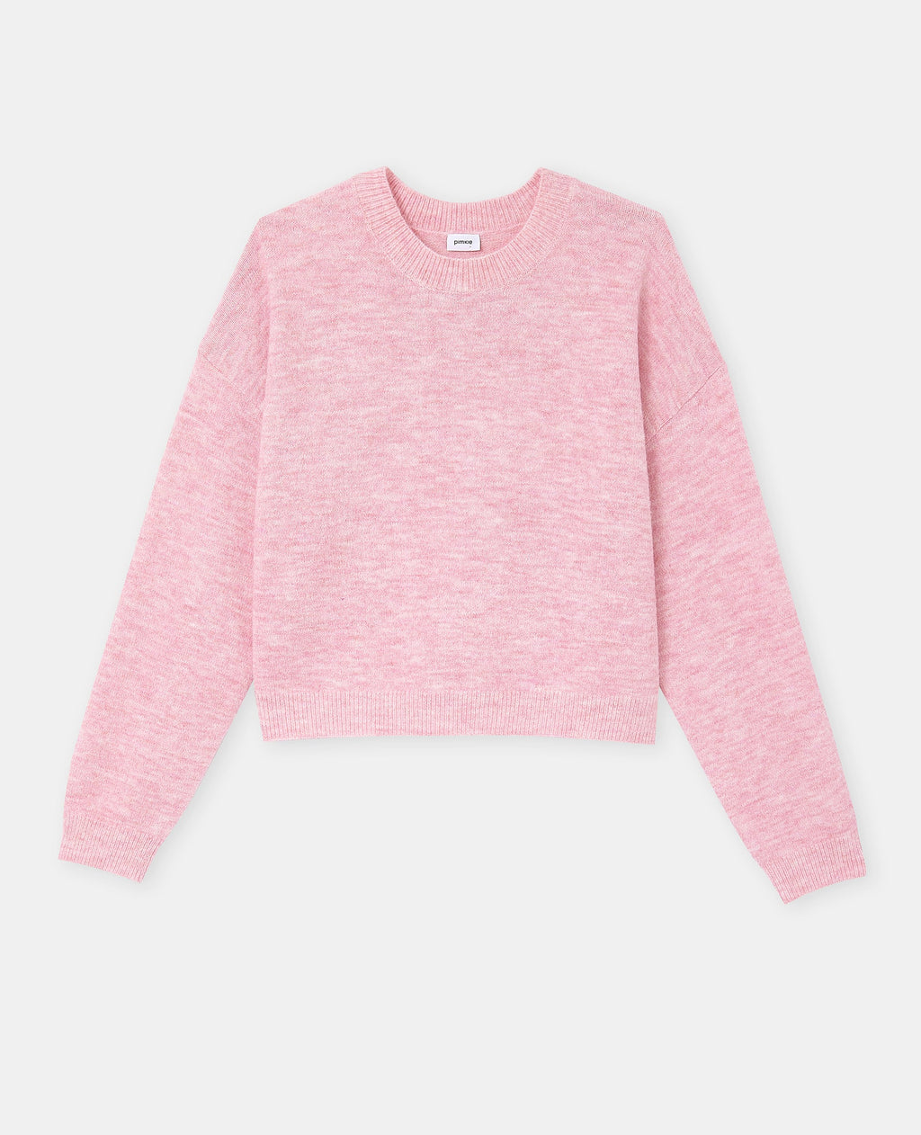 Pull court avec encolure ronde