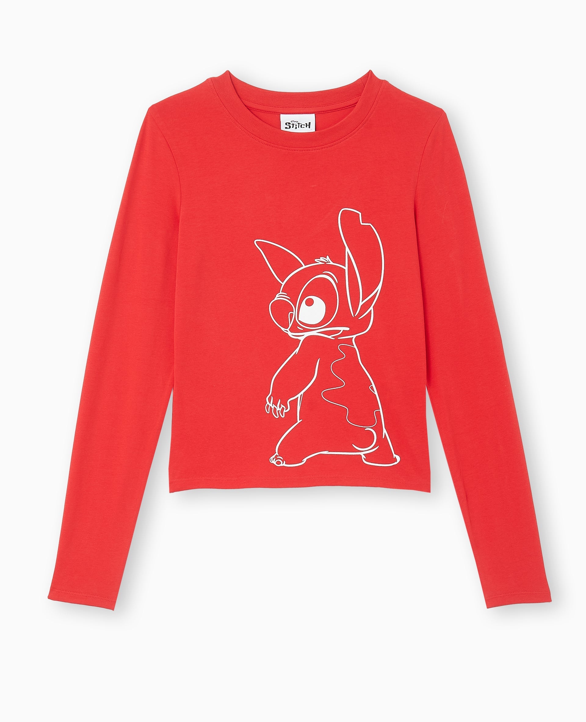 T-shirt manches longues avec print STITCH