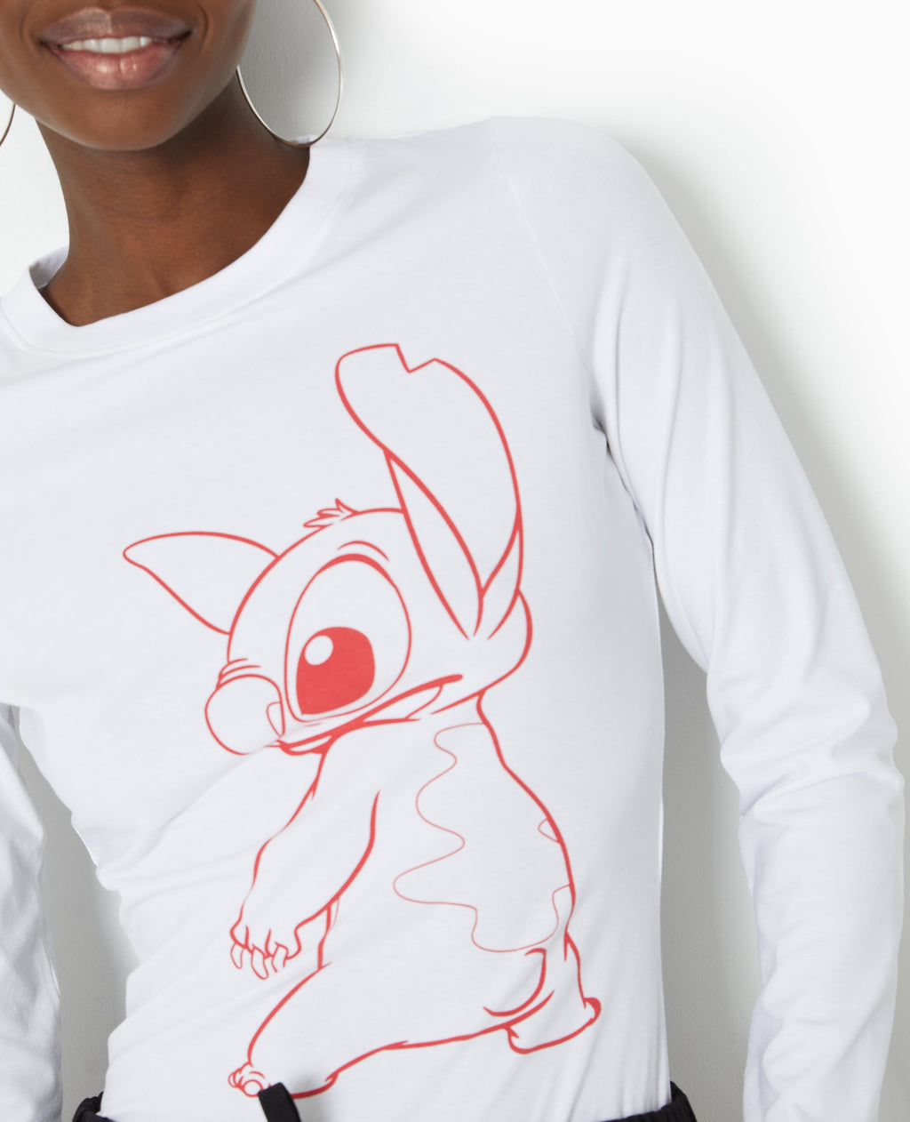T-shirt manches longues avec print STITCH