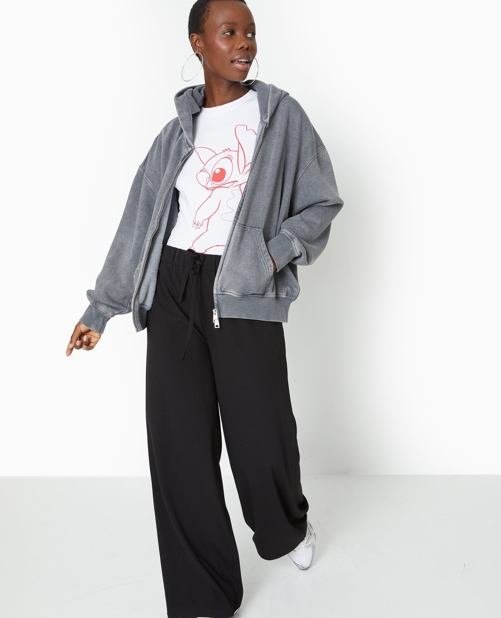 T-shirt manches longues avec print STITCH