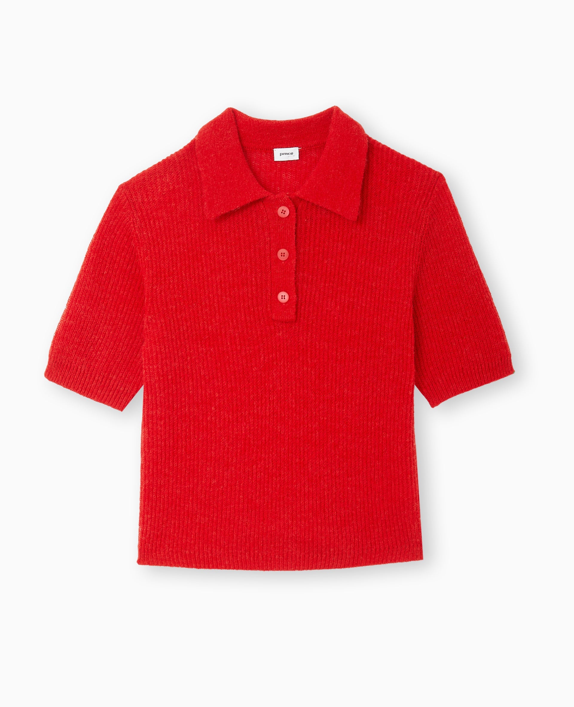 Pull col polo en maille légère