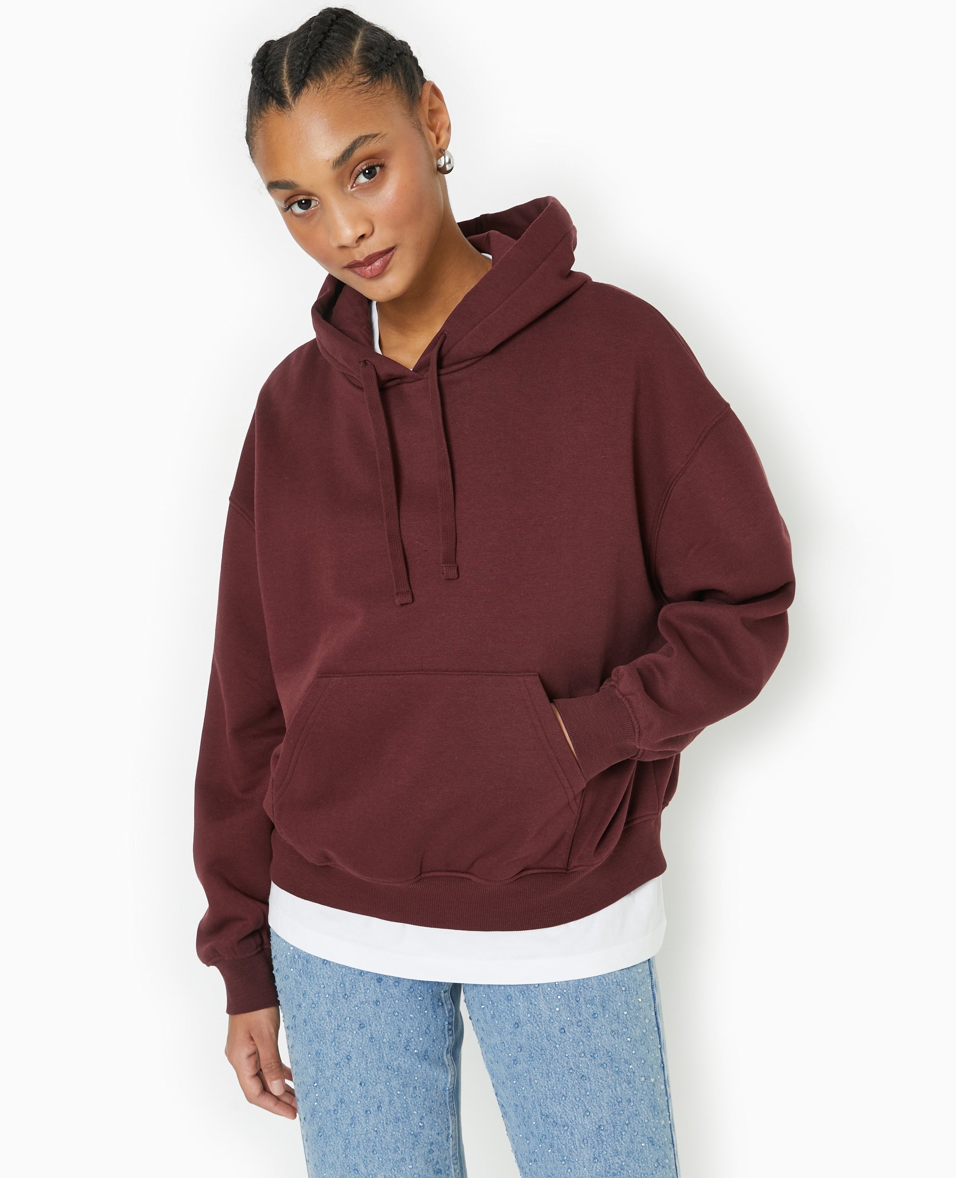 Sweat capuche avec poche devant