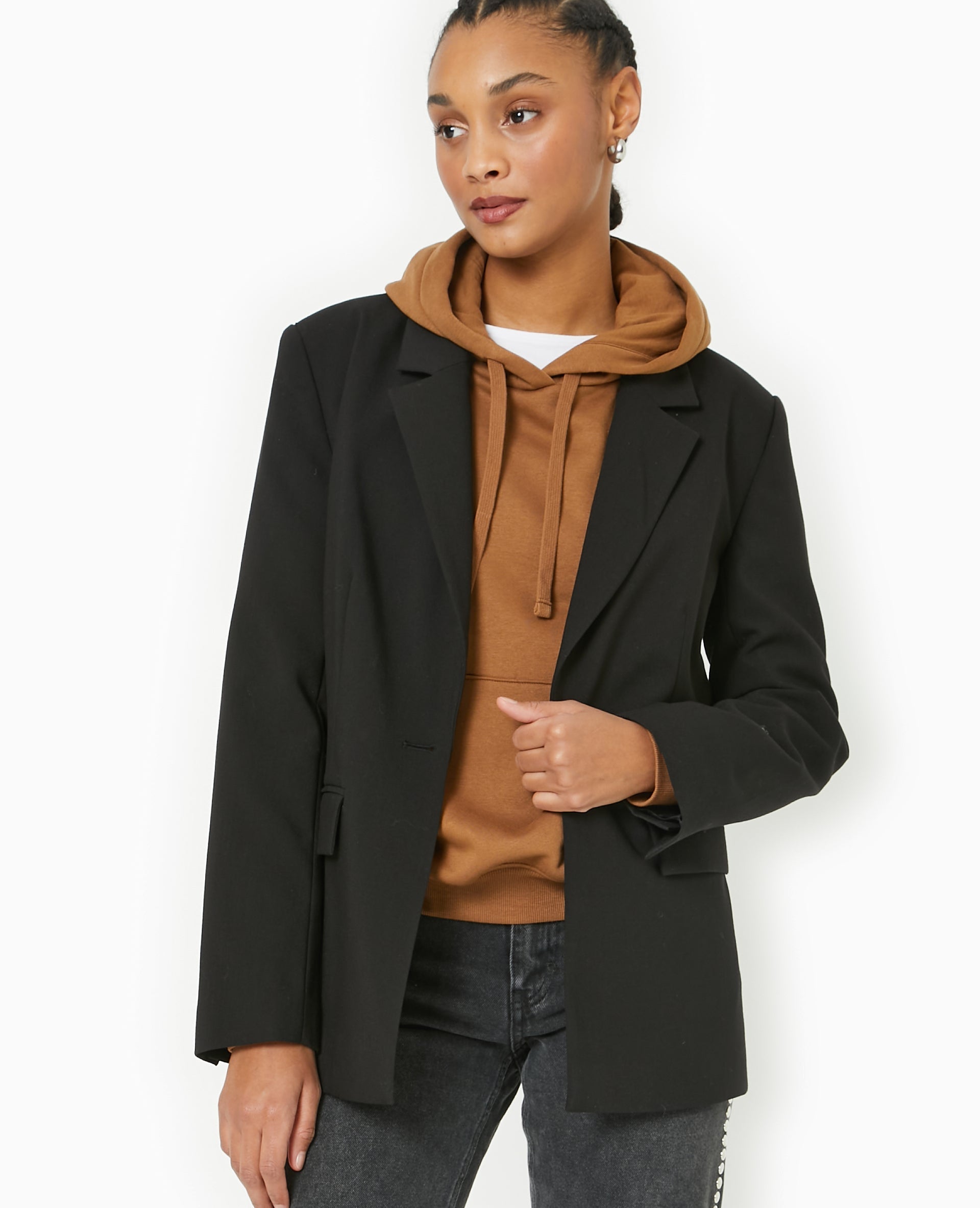 Sweat capuche avec poche devant