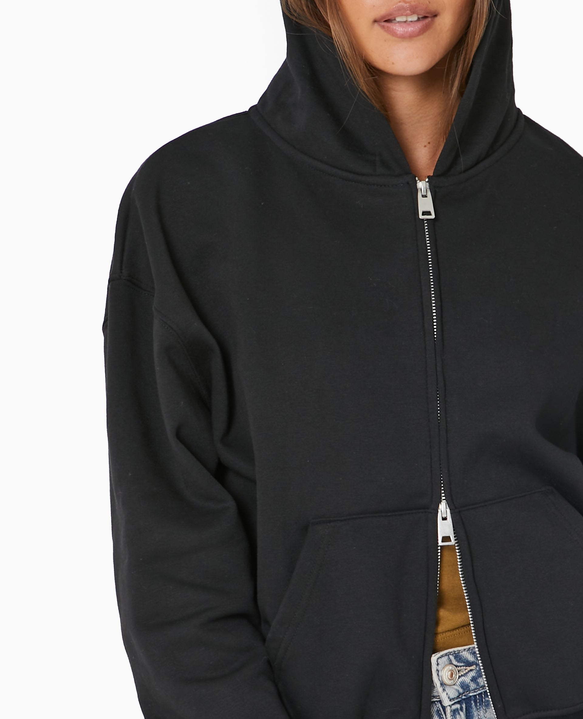 Sweat zippé avec capuche