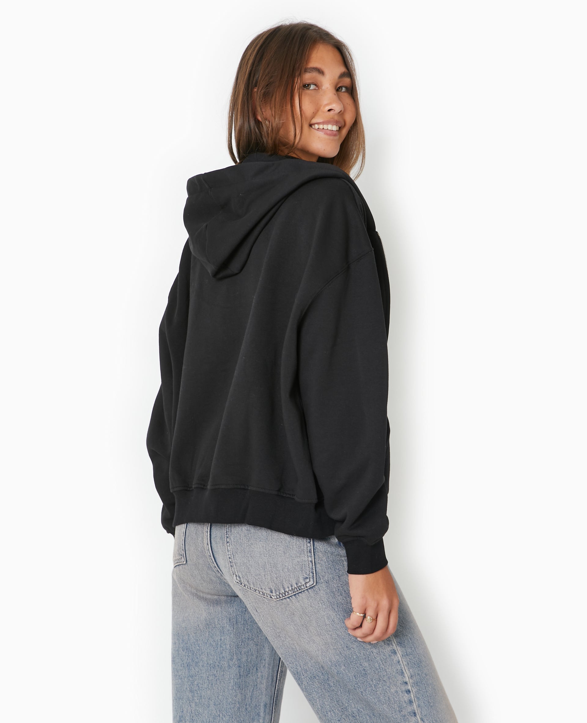 Sweat zippé avec capuche