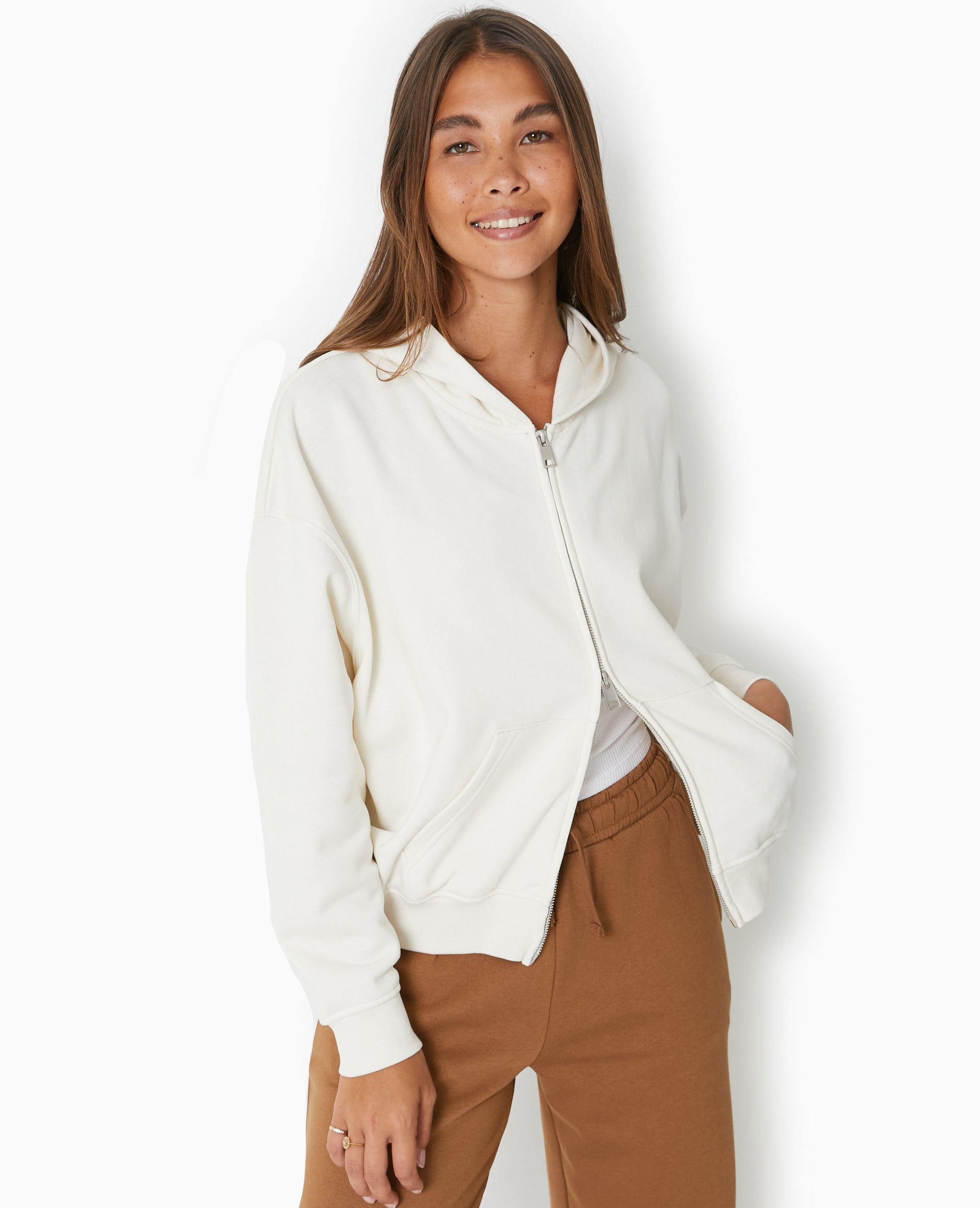Sweat zippé avec capuche