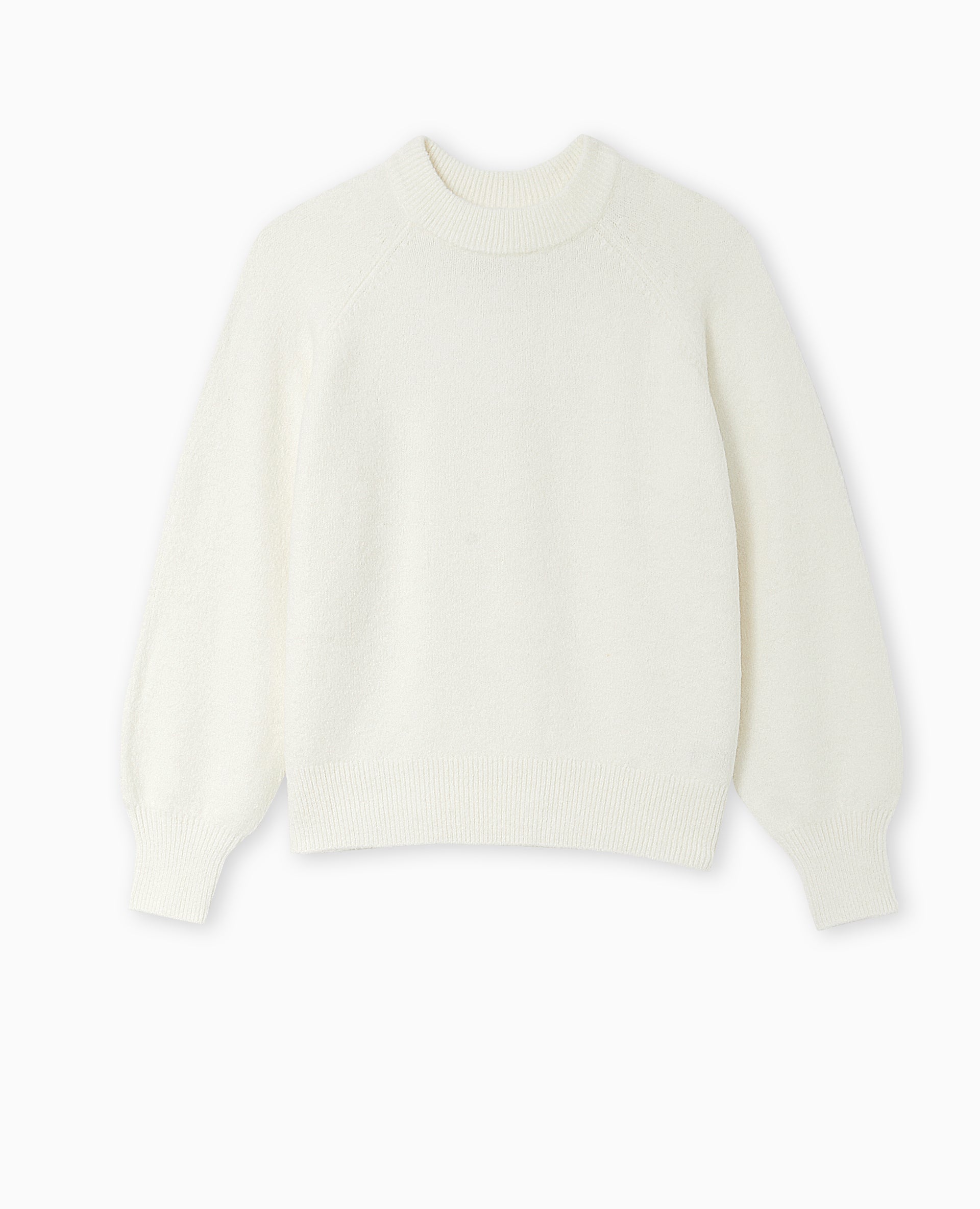 Pull oversize col rond manches raglan