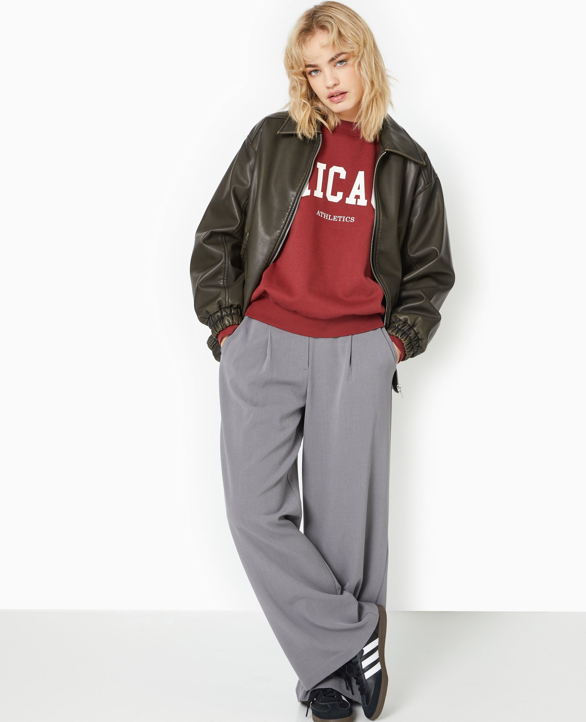 Sweat oversize avec print CHICAGO