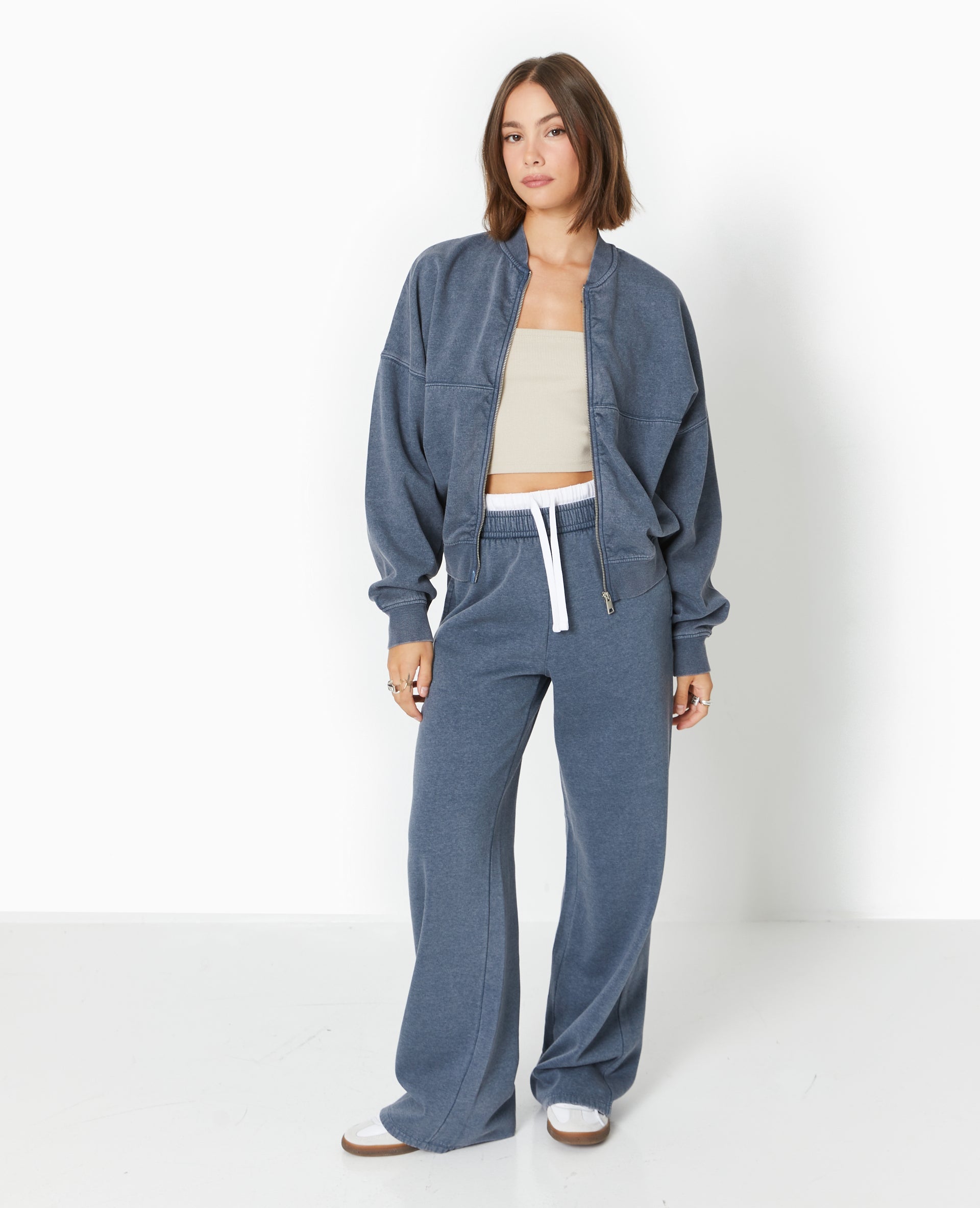 Sweat molleton zippé