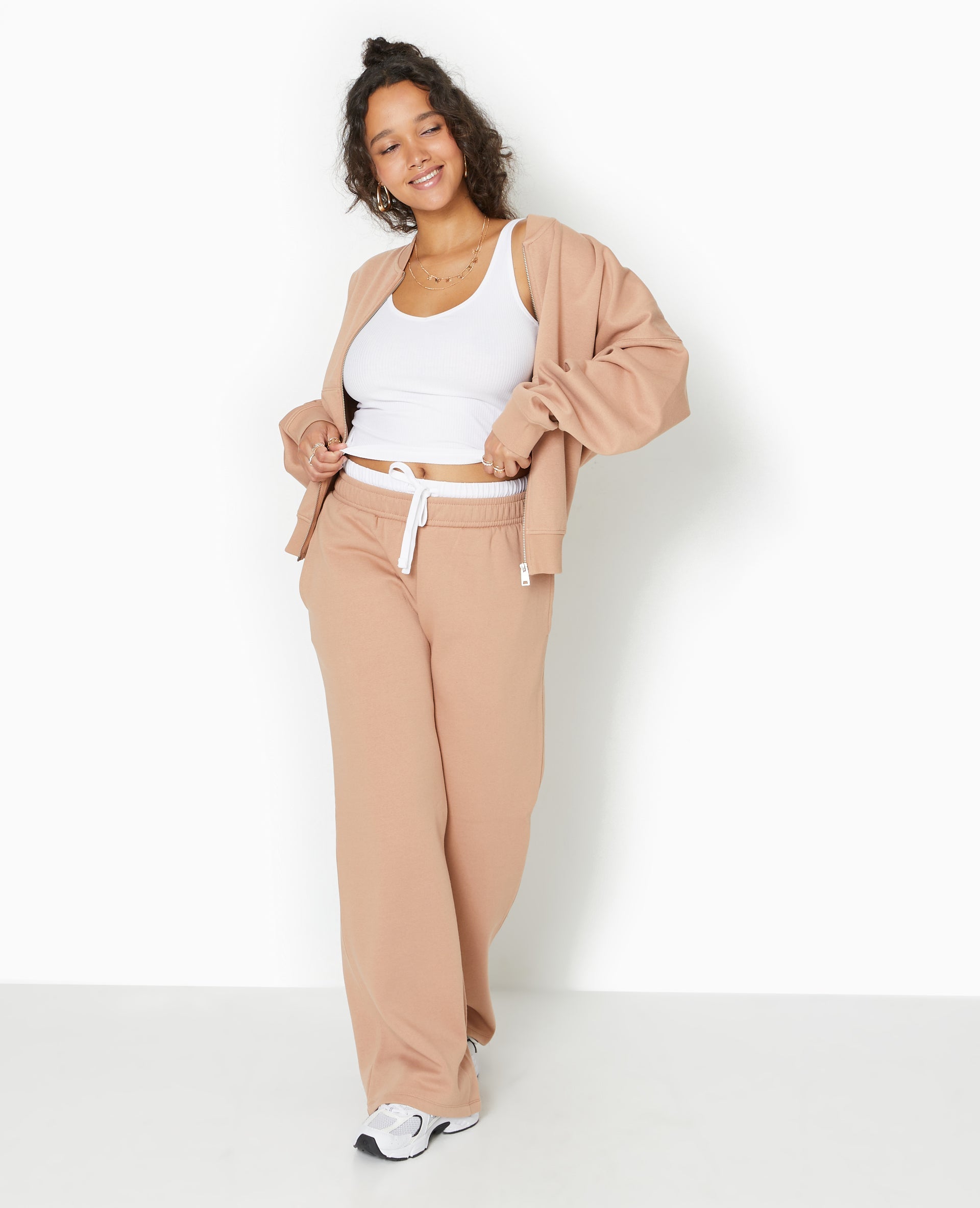Sweat molleton zippé