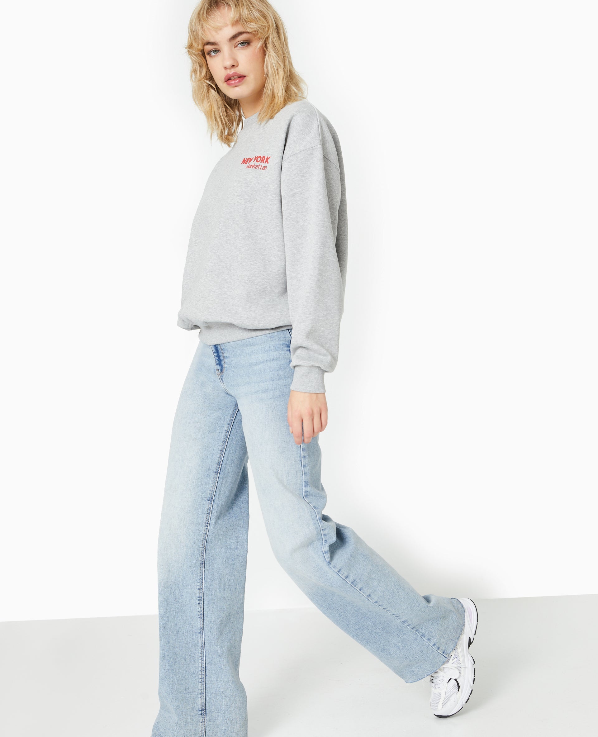 Sweat oversize avec print NEW YORK