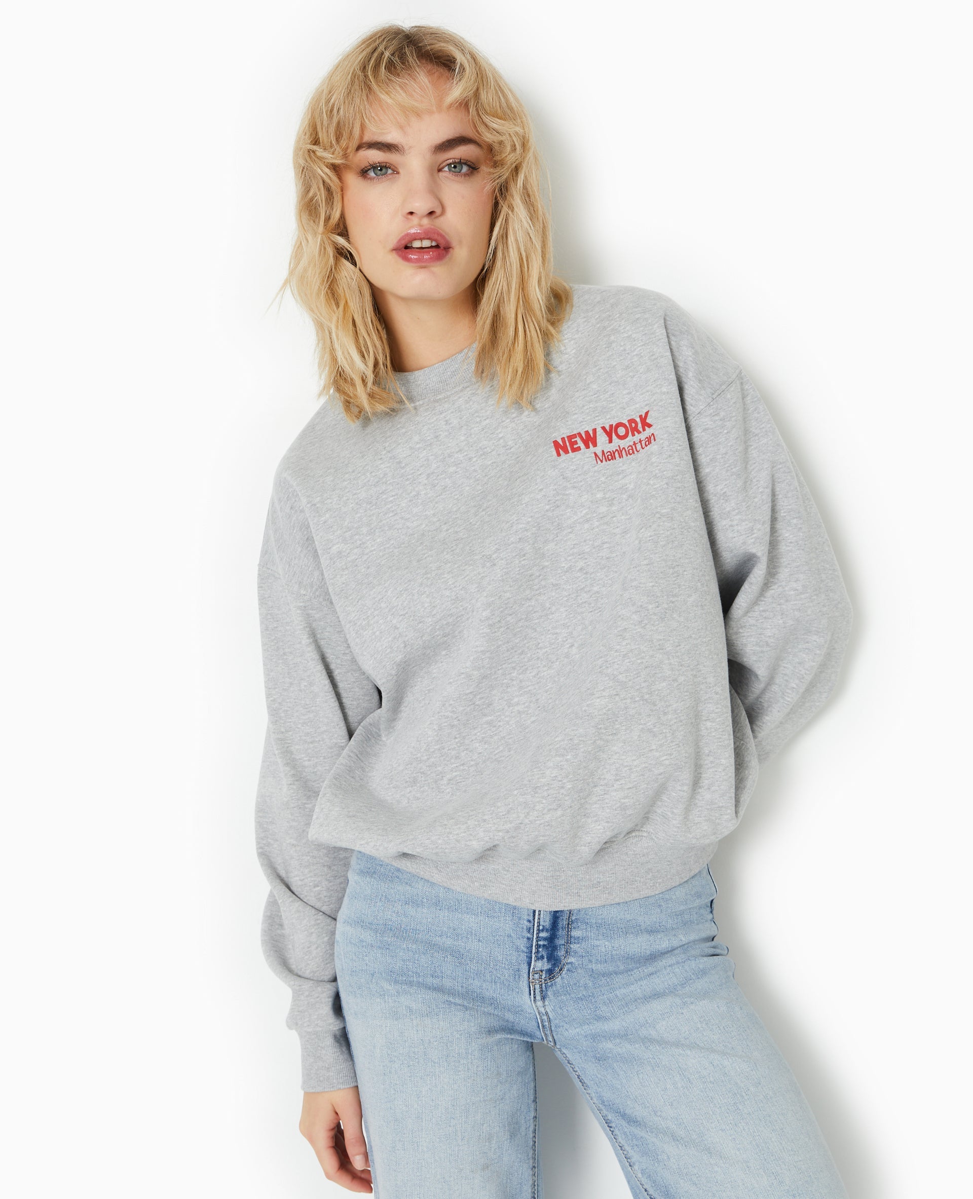 Sweat oversize avec print NEW YORK