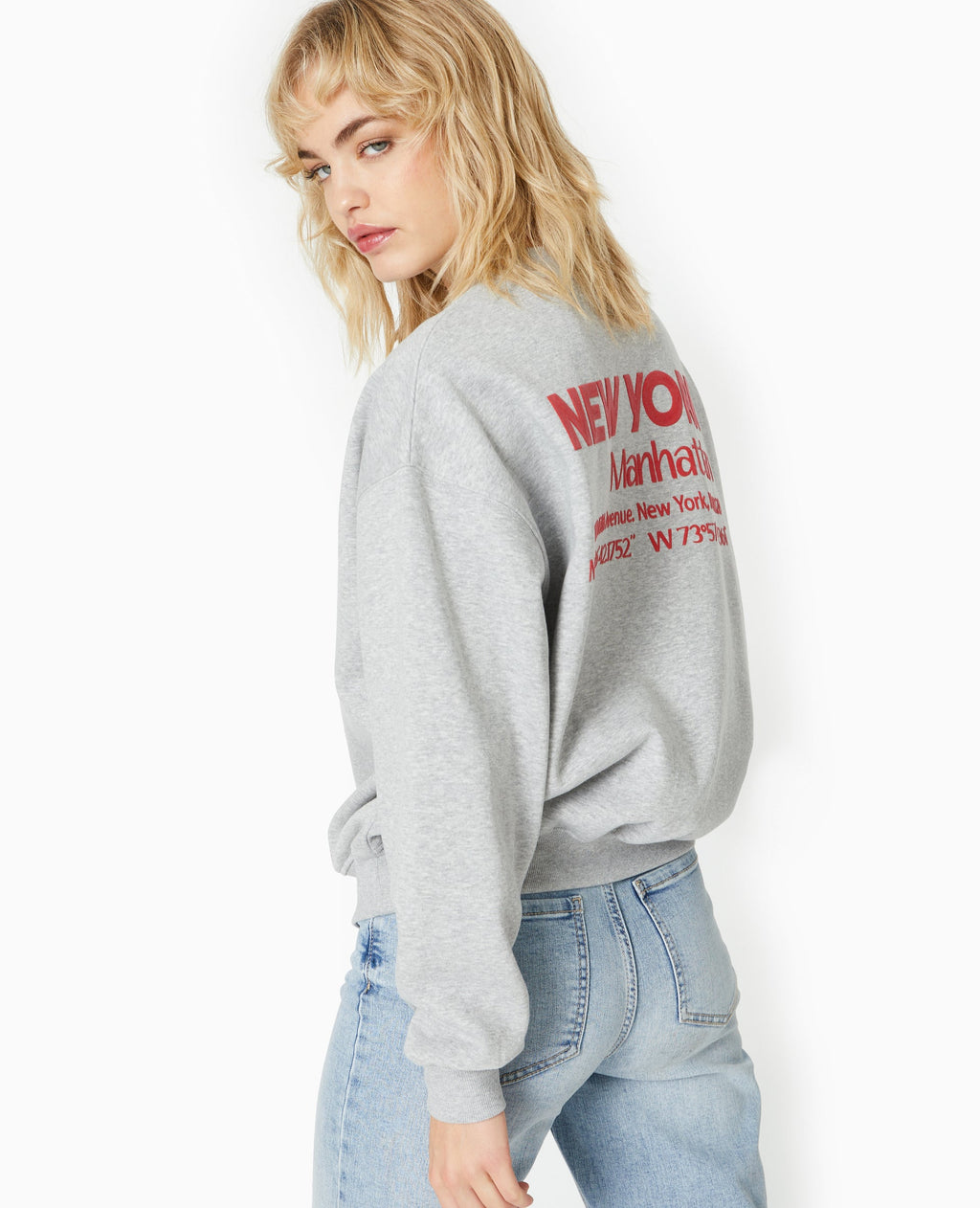 Sweat oversize avec print NEW YORK