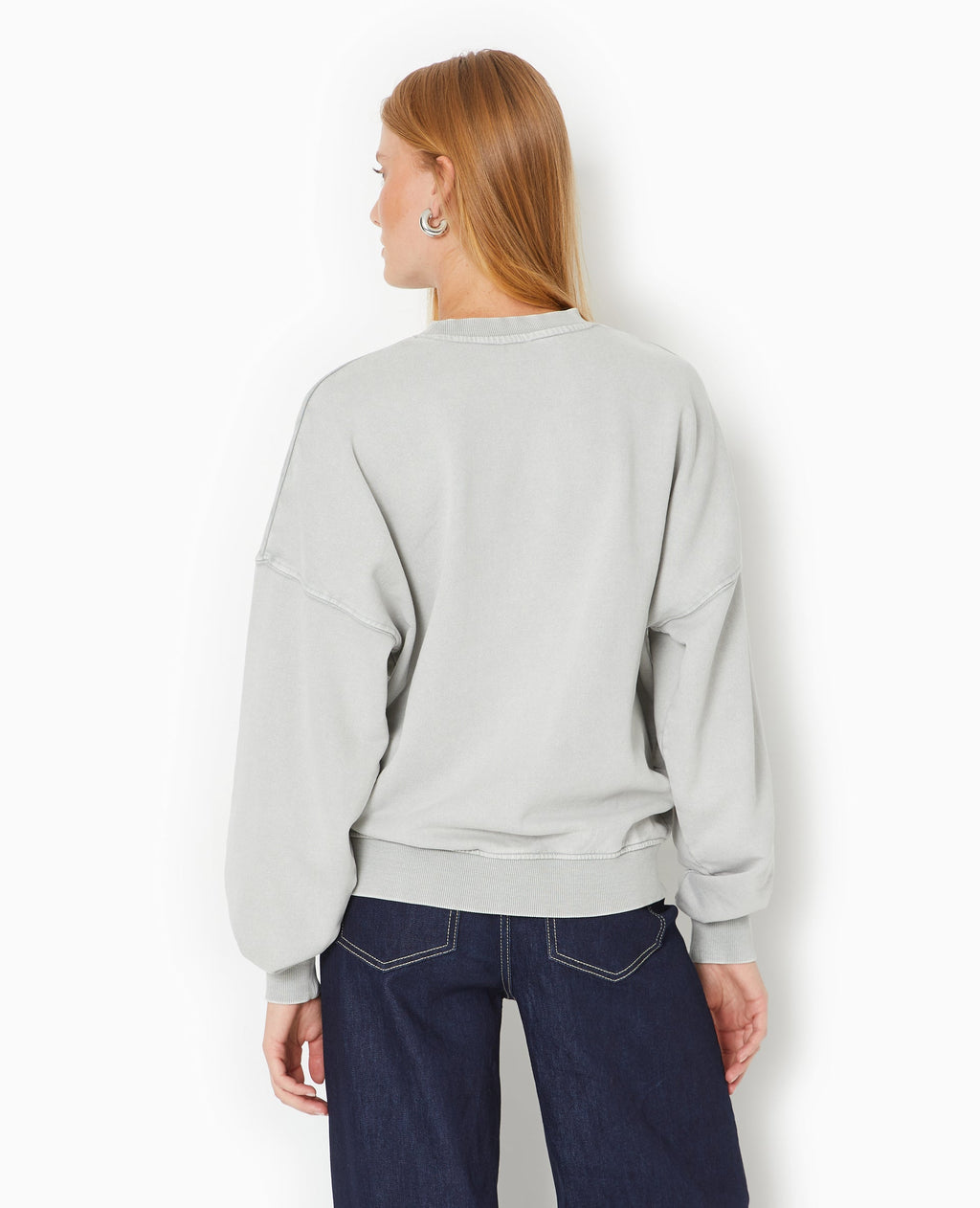 Sweat délavé acid wash avec print