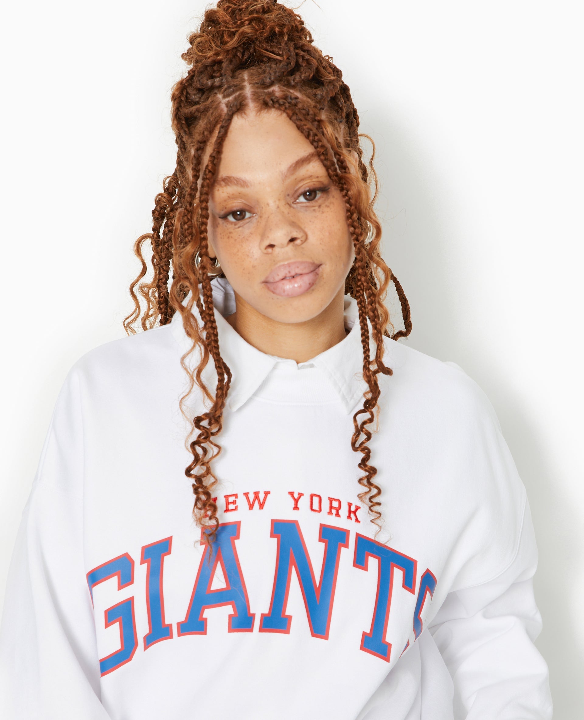 Sweat oversize avec print et broderie GIANTS