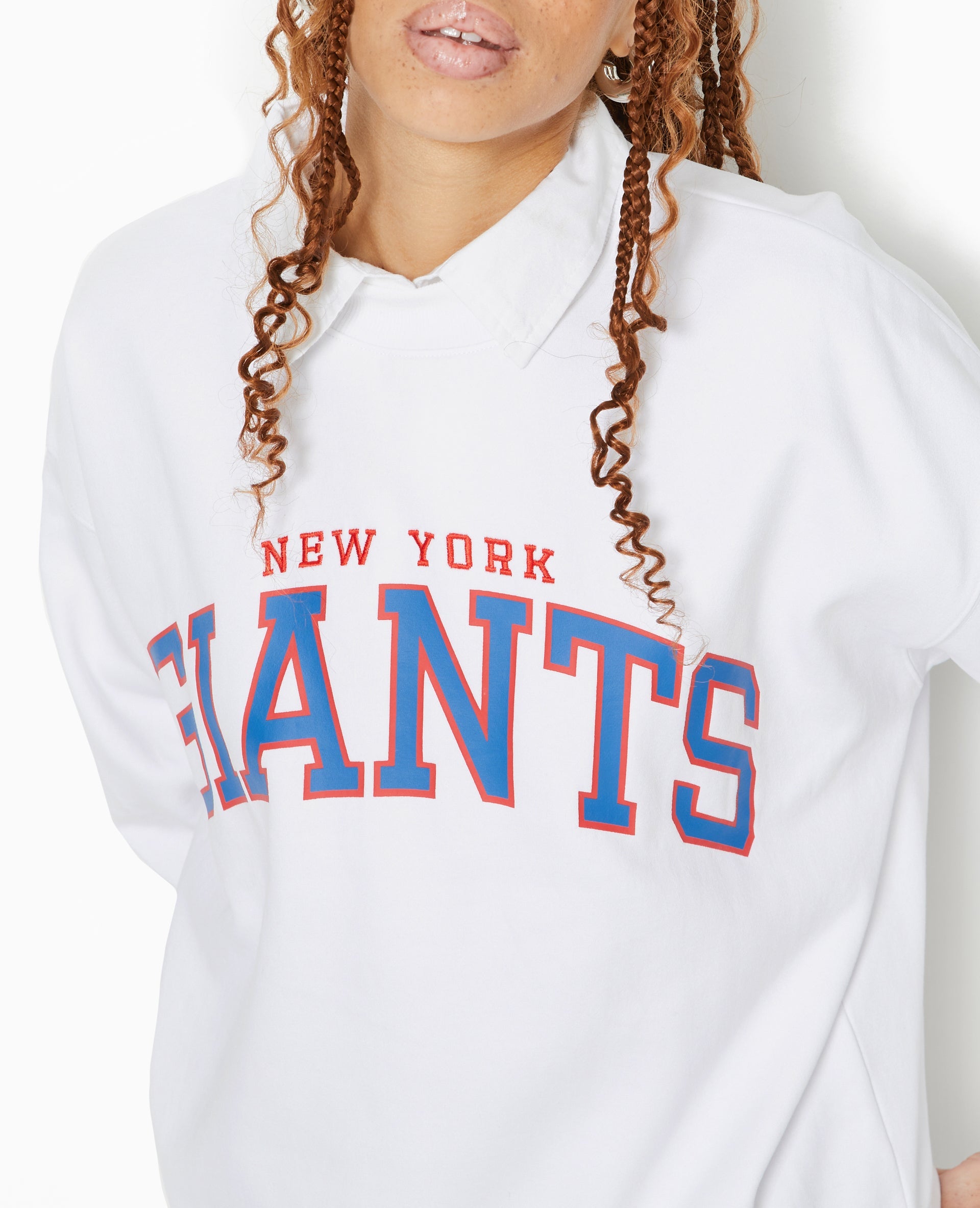 Sweat oversize avec print et broderie GIANTS