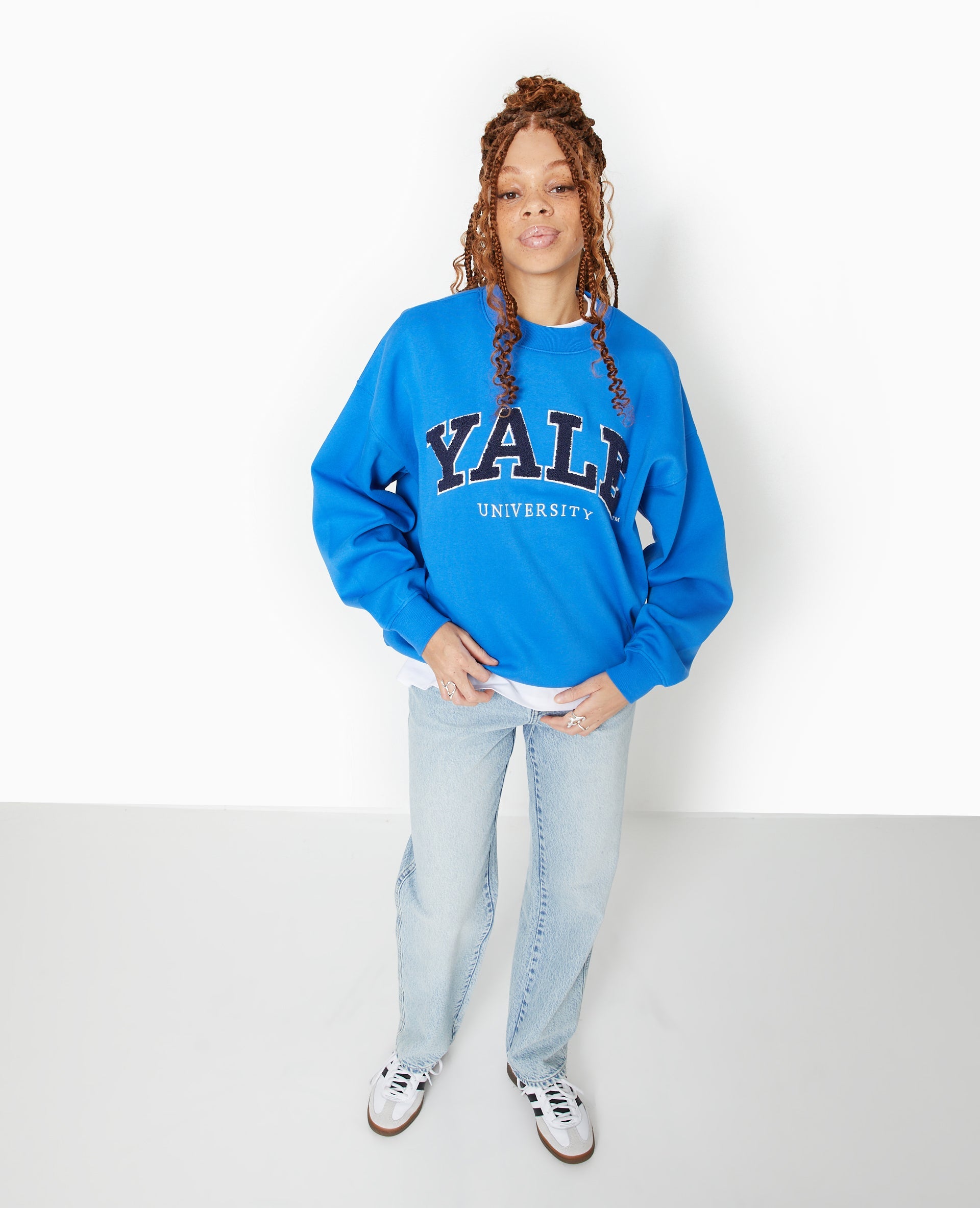 Sweat oversize avec transfert bouclette YALE