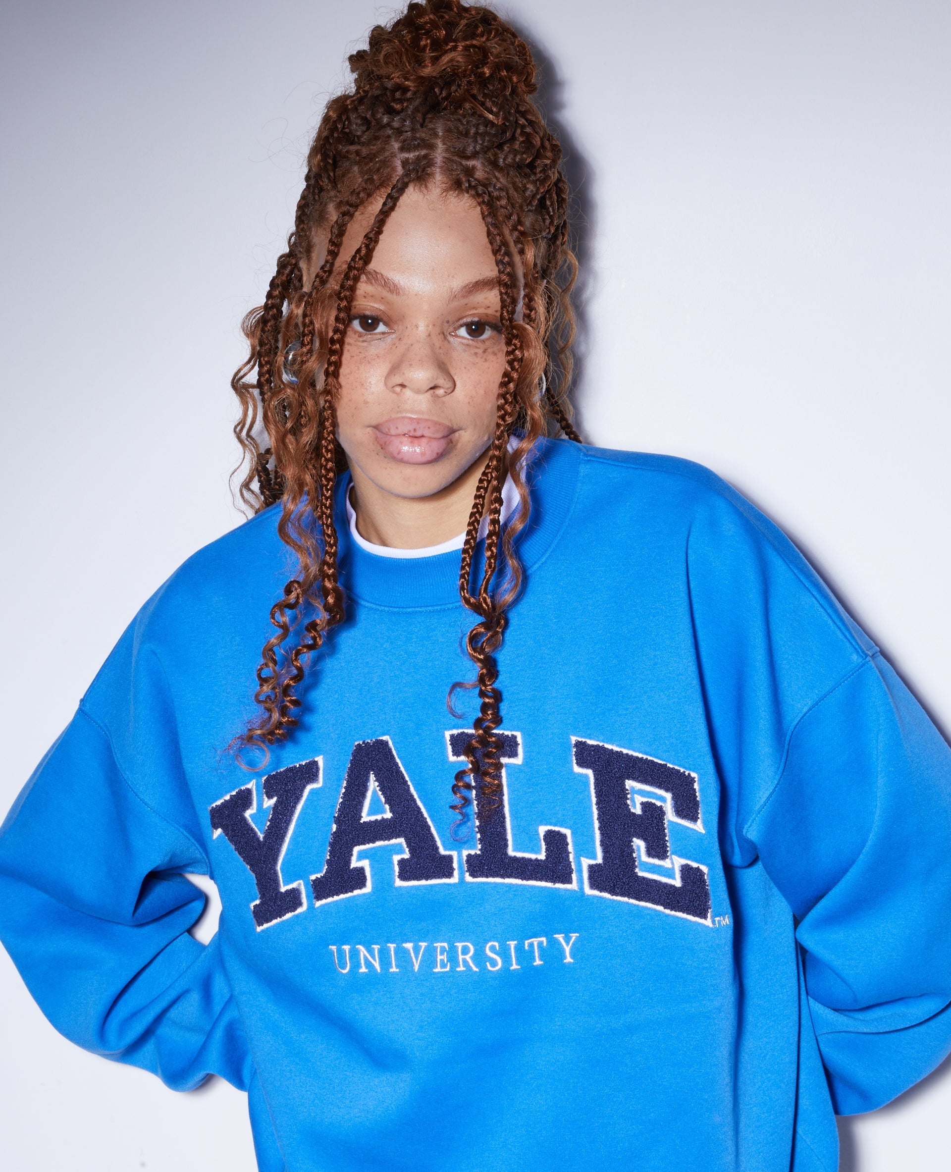Sweat oversize avec transfert bouclette YALE