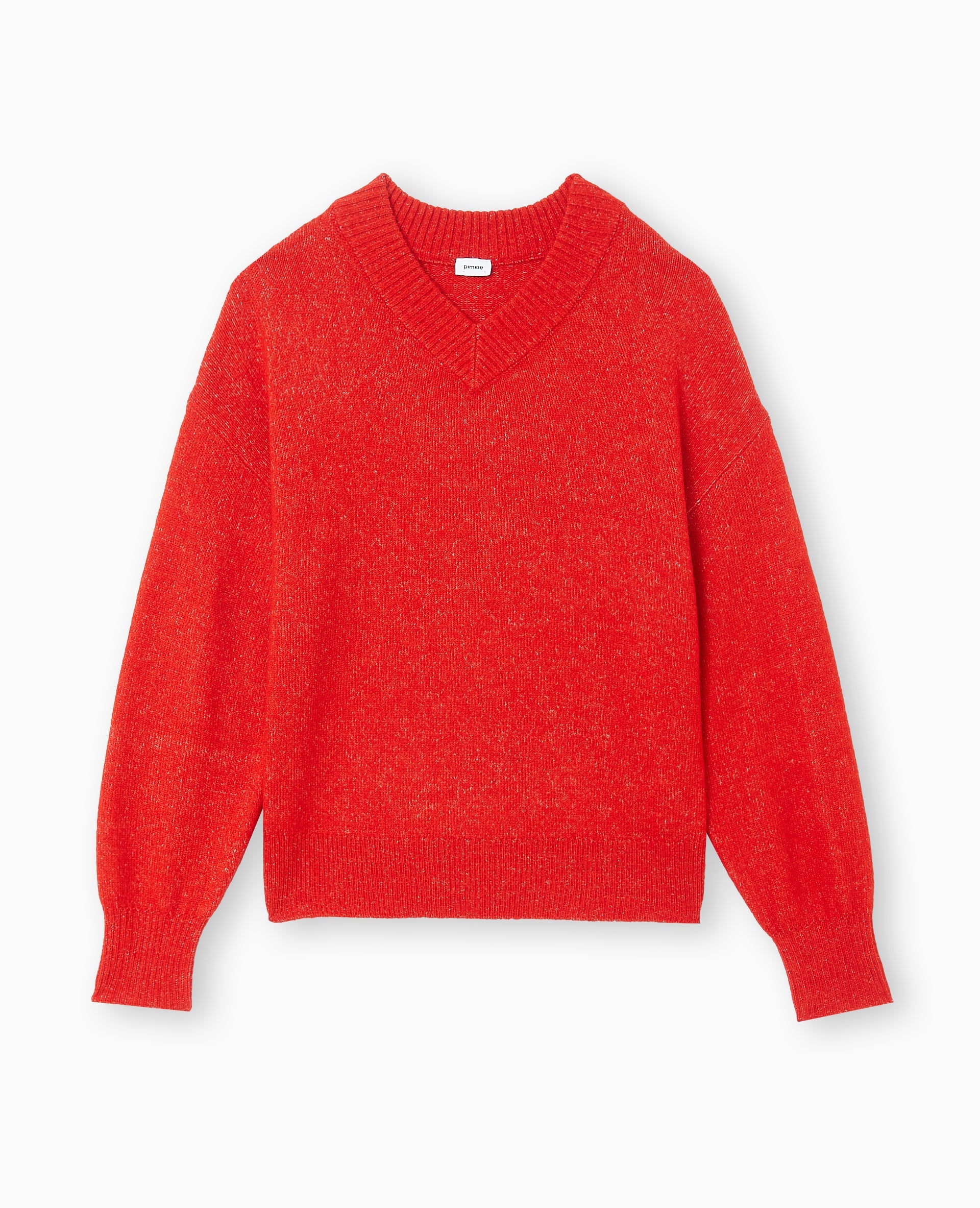 Pull col V en maille
