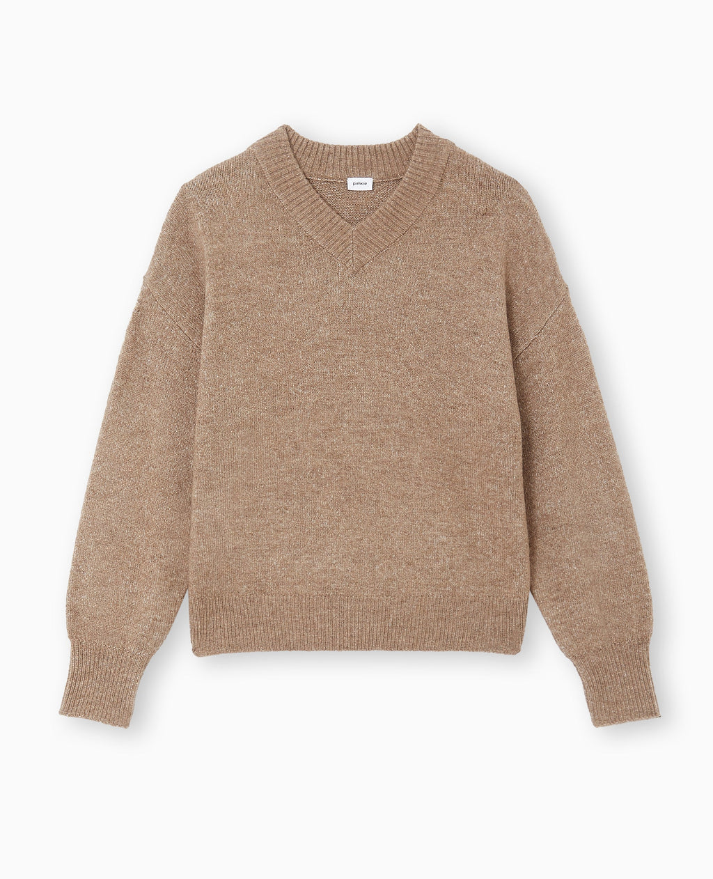 Pull col V en maille