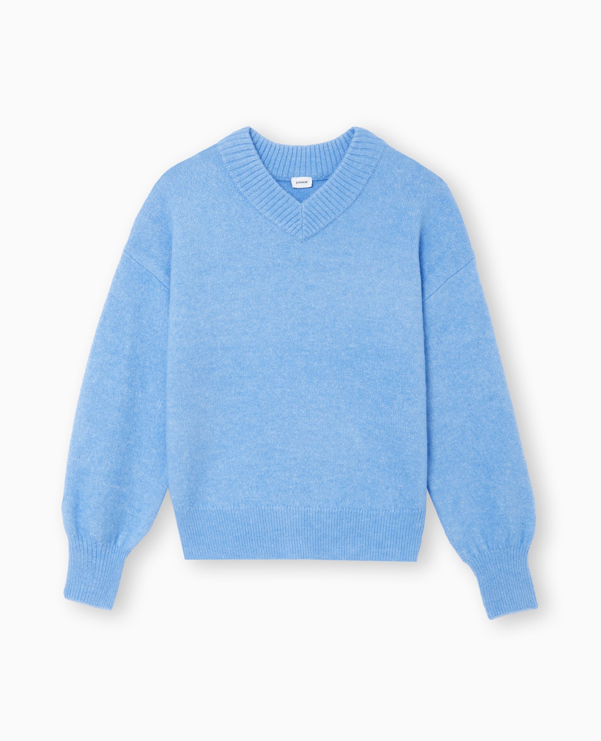 Pull col V en maille