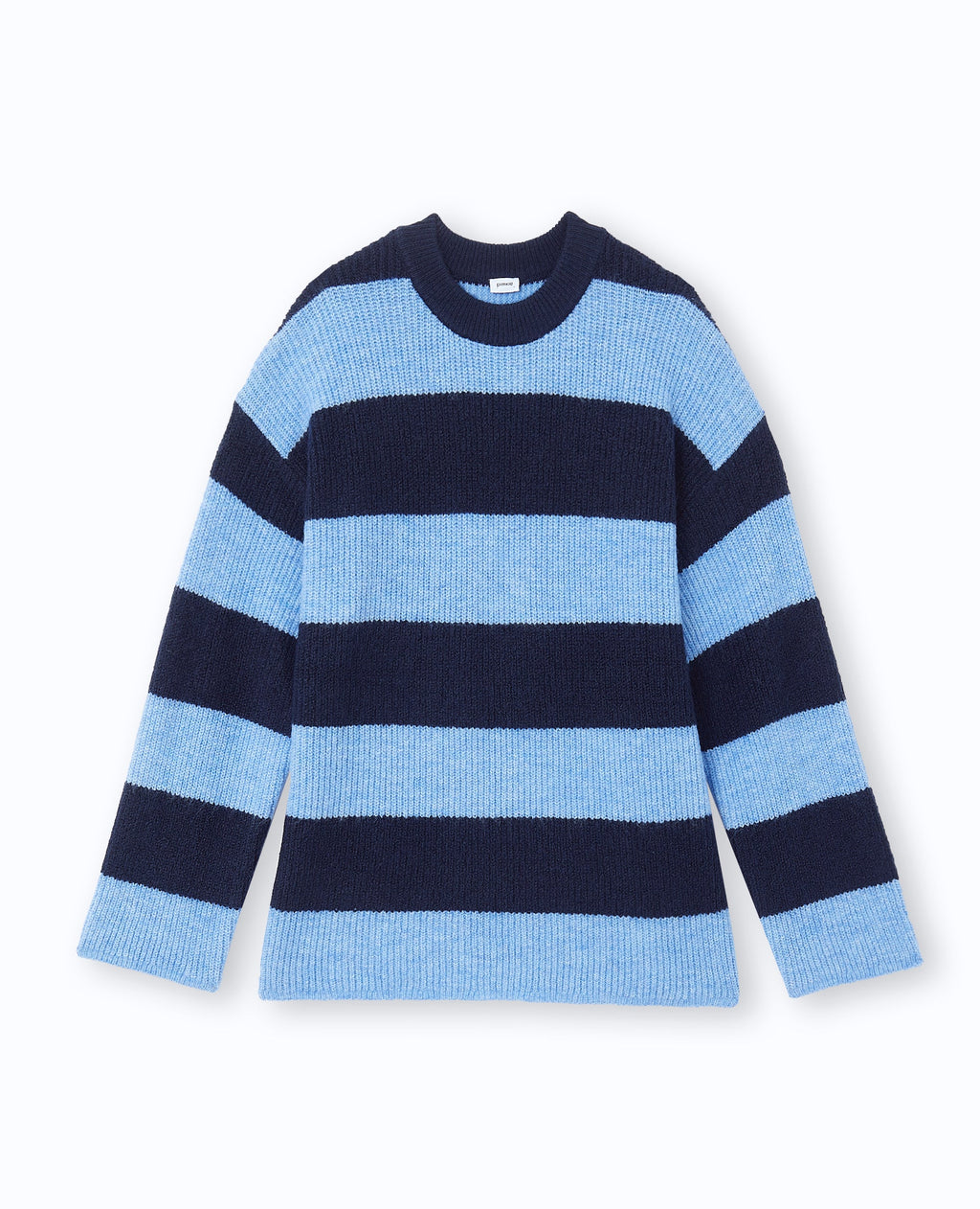 Pull oversize en maille rayée