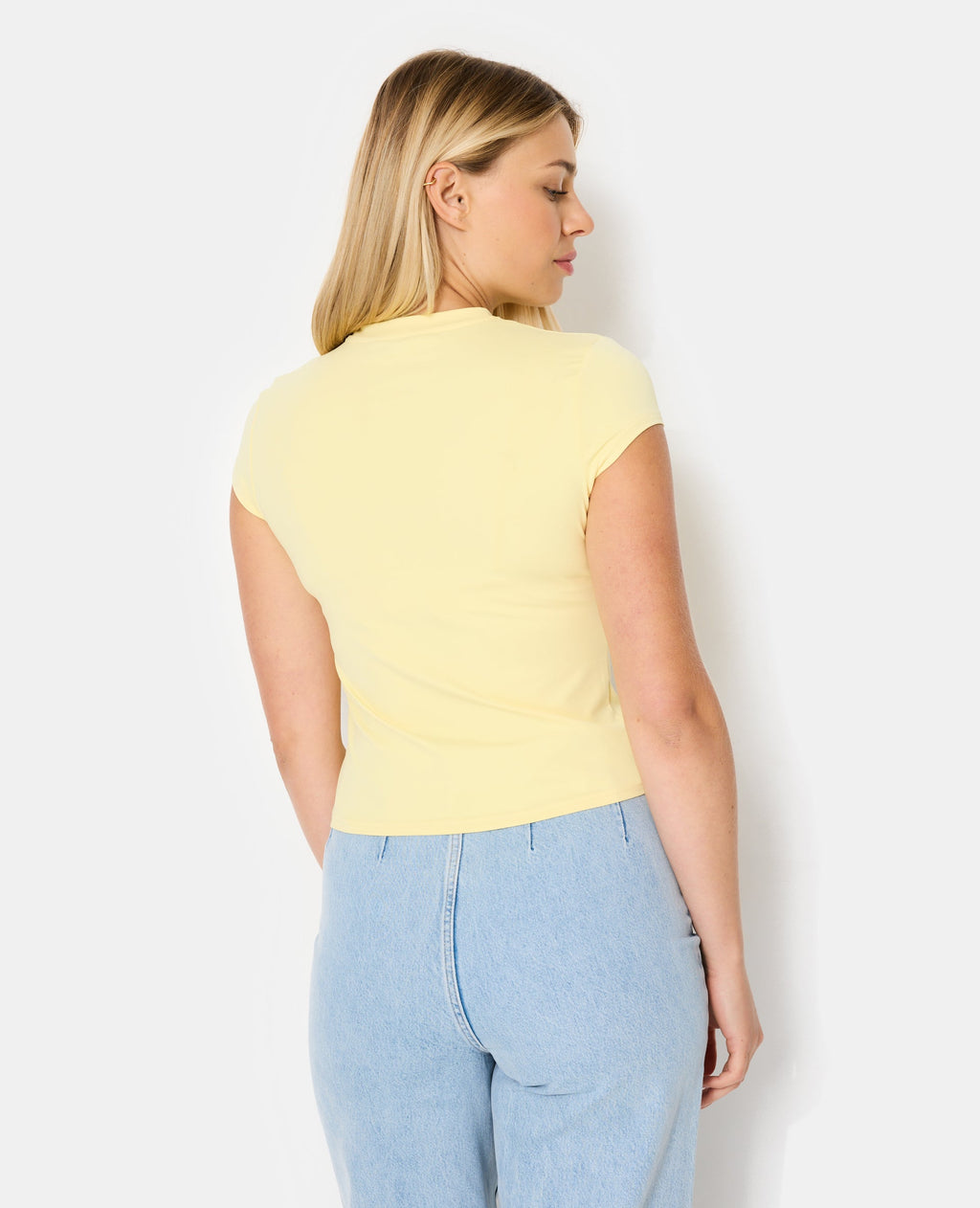 T-shirt ajusté en maille extensible