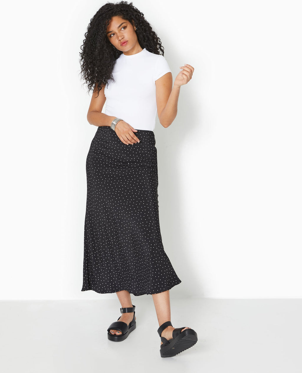 T-shirt ajusté en maille extensible