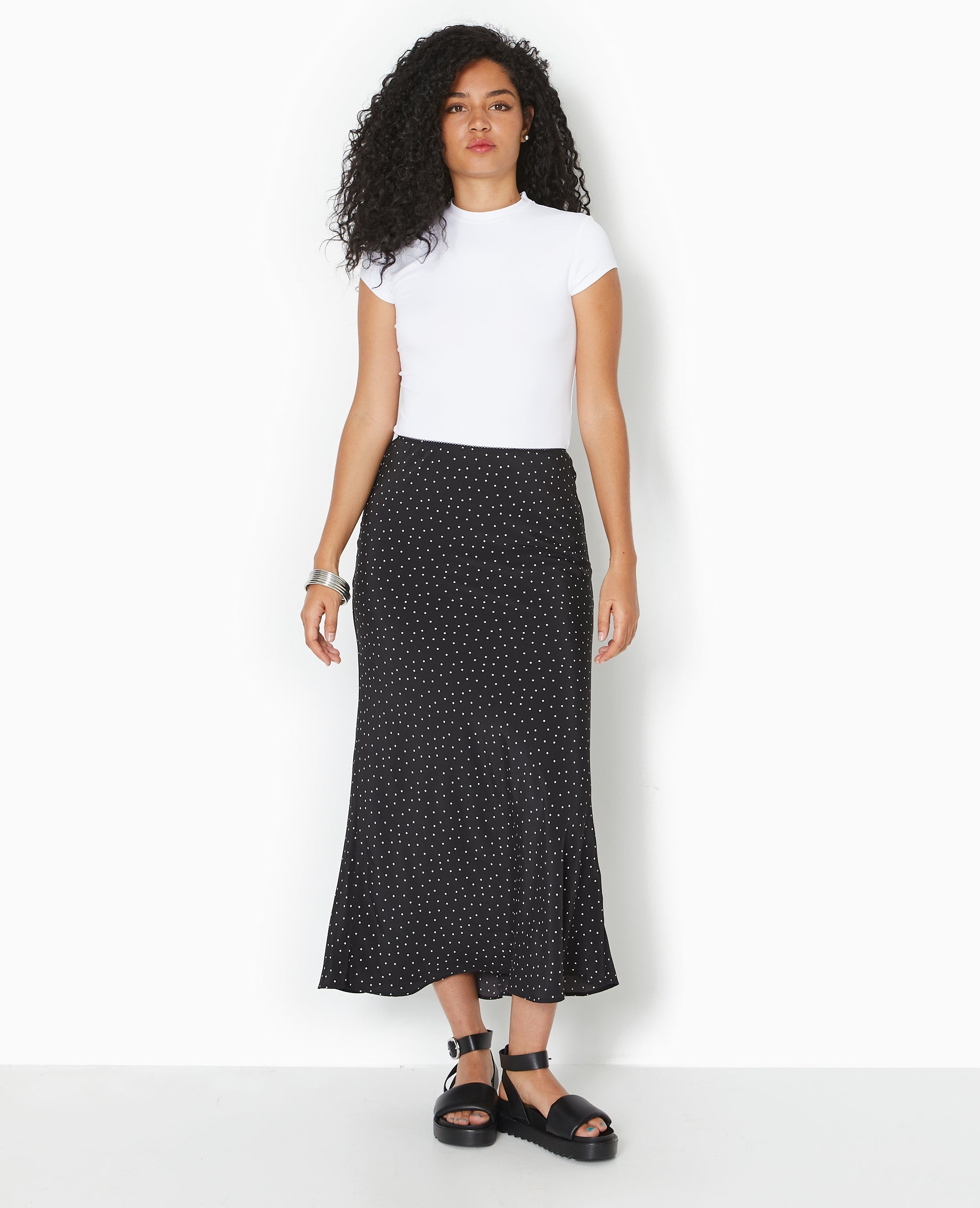 T-shirt ajusté en maille extensible