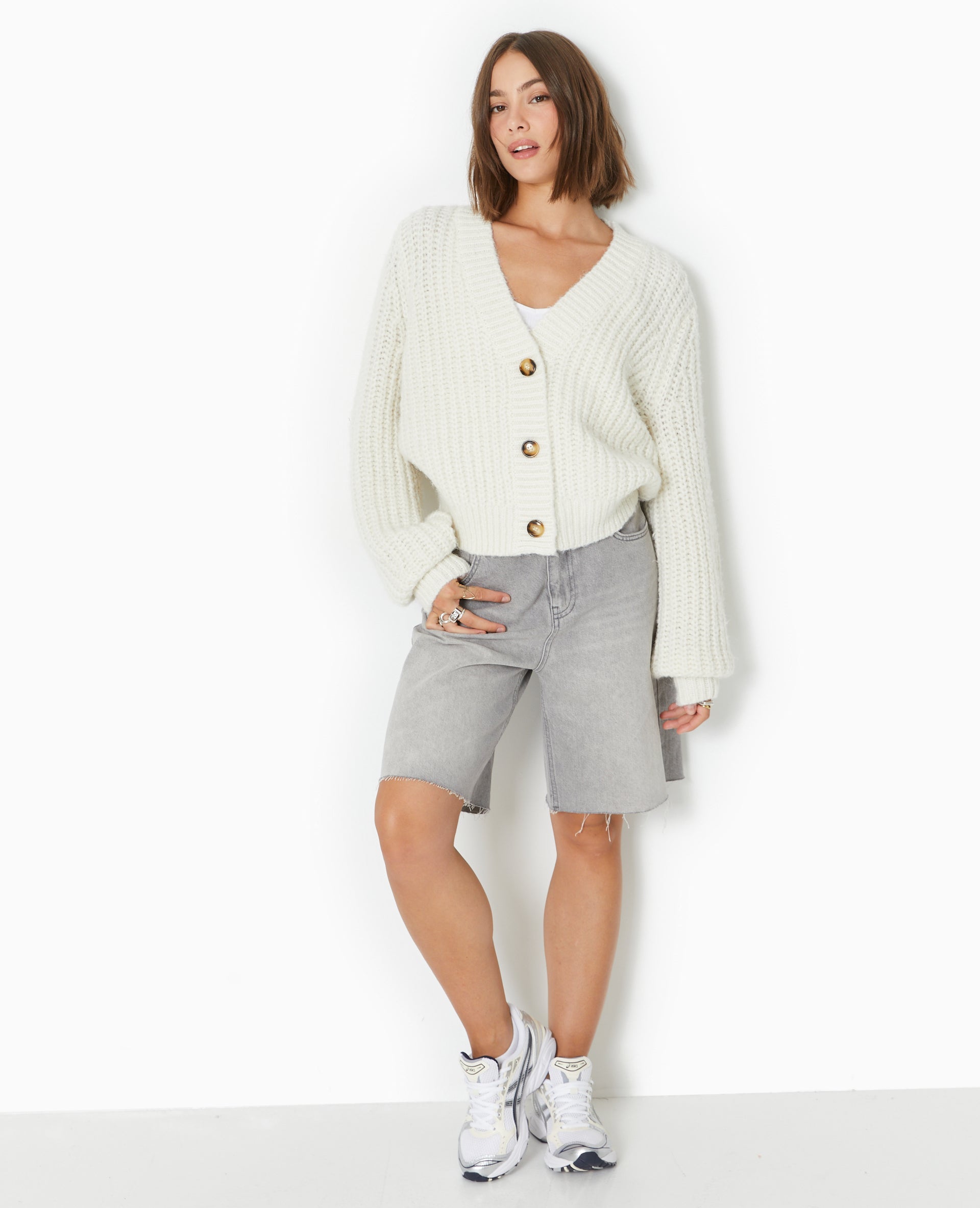 Gilet grosses mailles