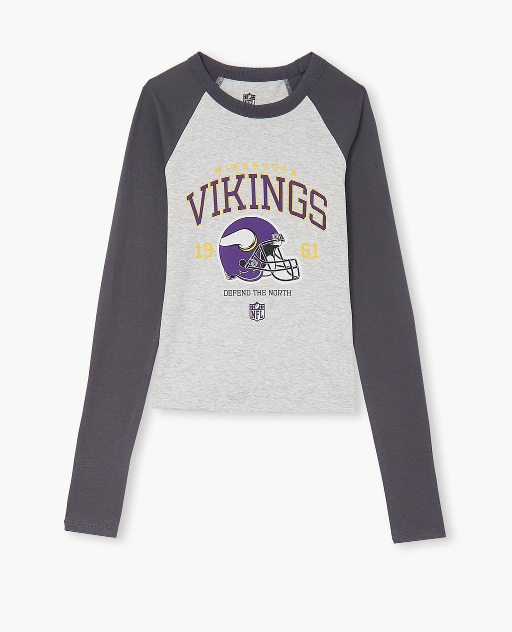 T-shirt manches longues raglans avec print devant