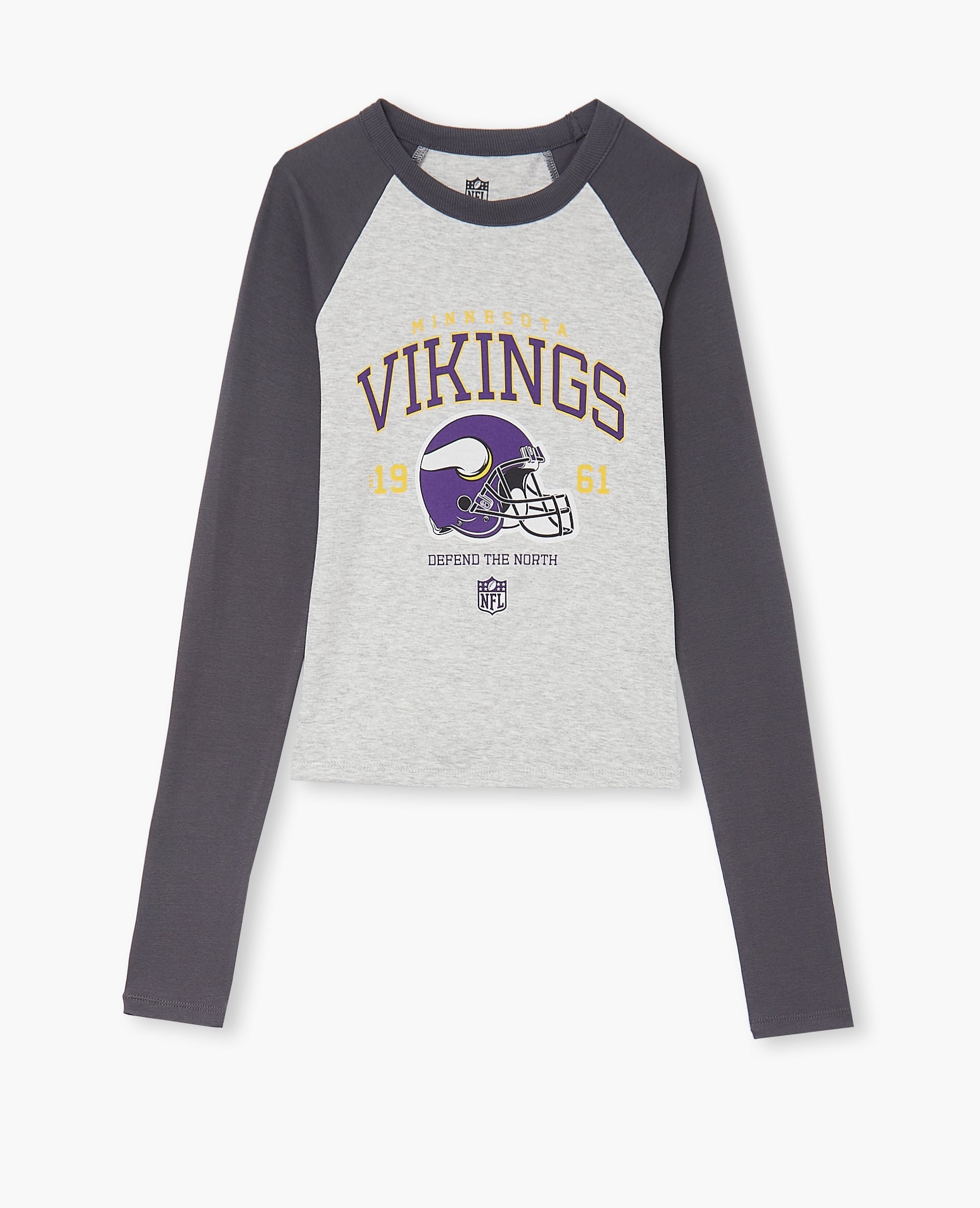 T-shirt manches longues raglans avec print devant