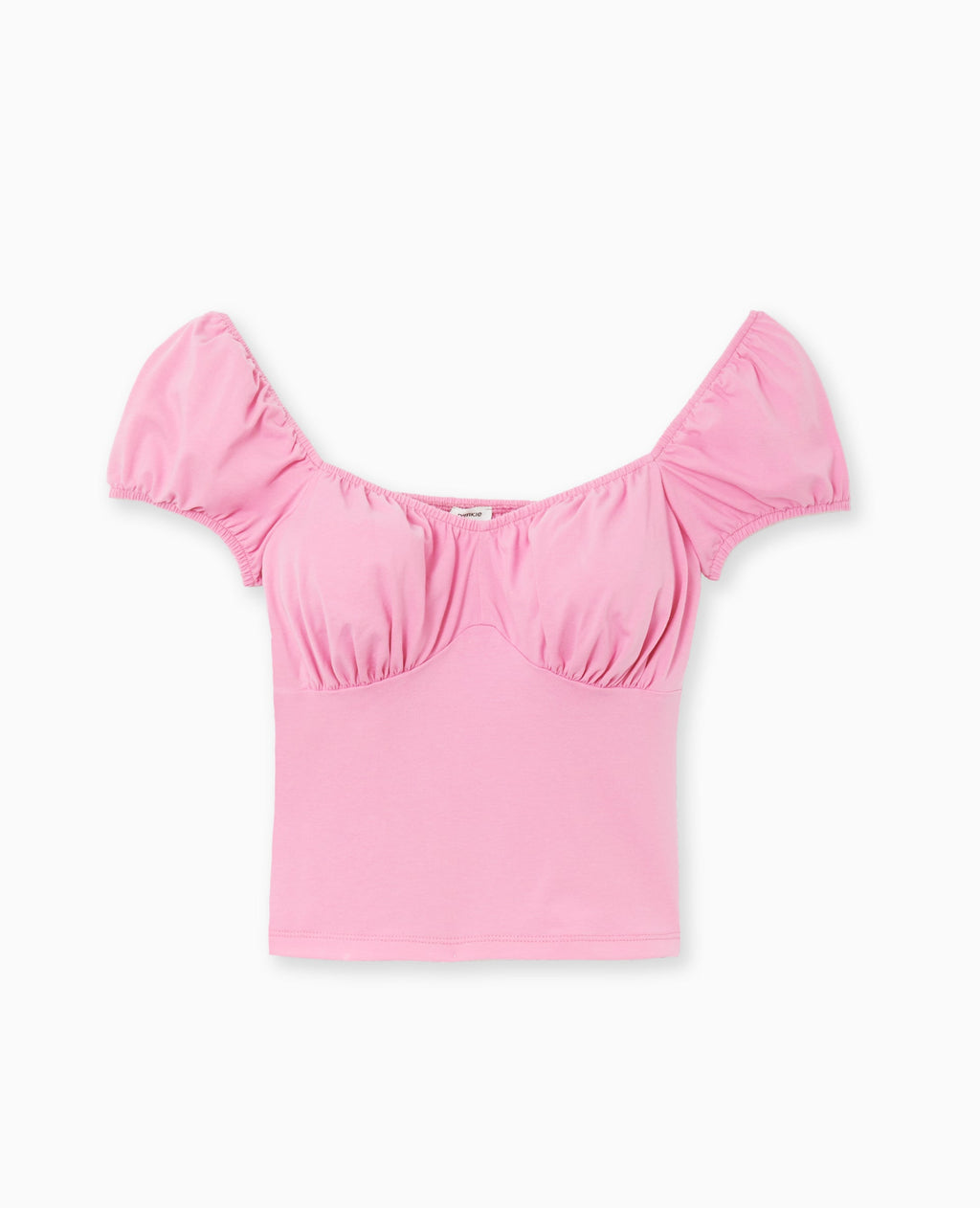 Top encolure cœur avec smock dos