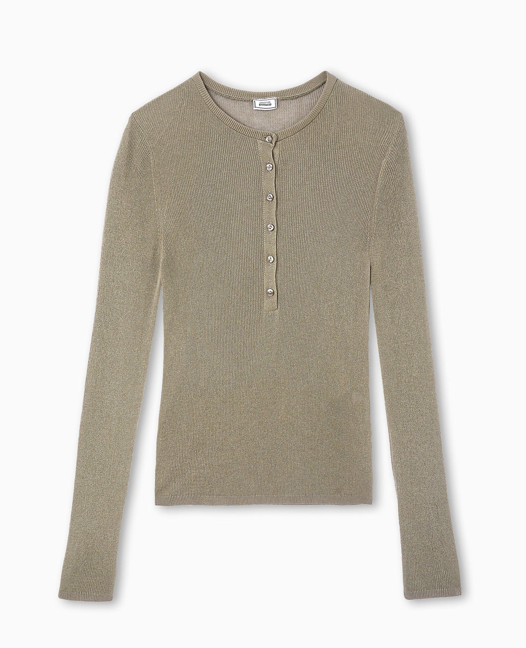 Pull maille transparente avec patte boutonnée