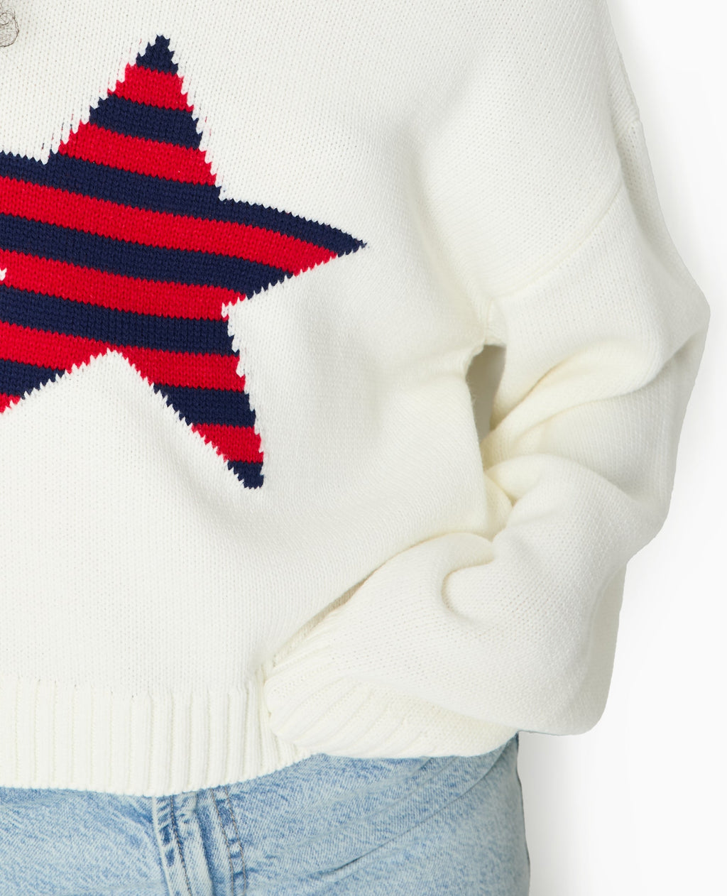 Pull en maille avec étoile