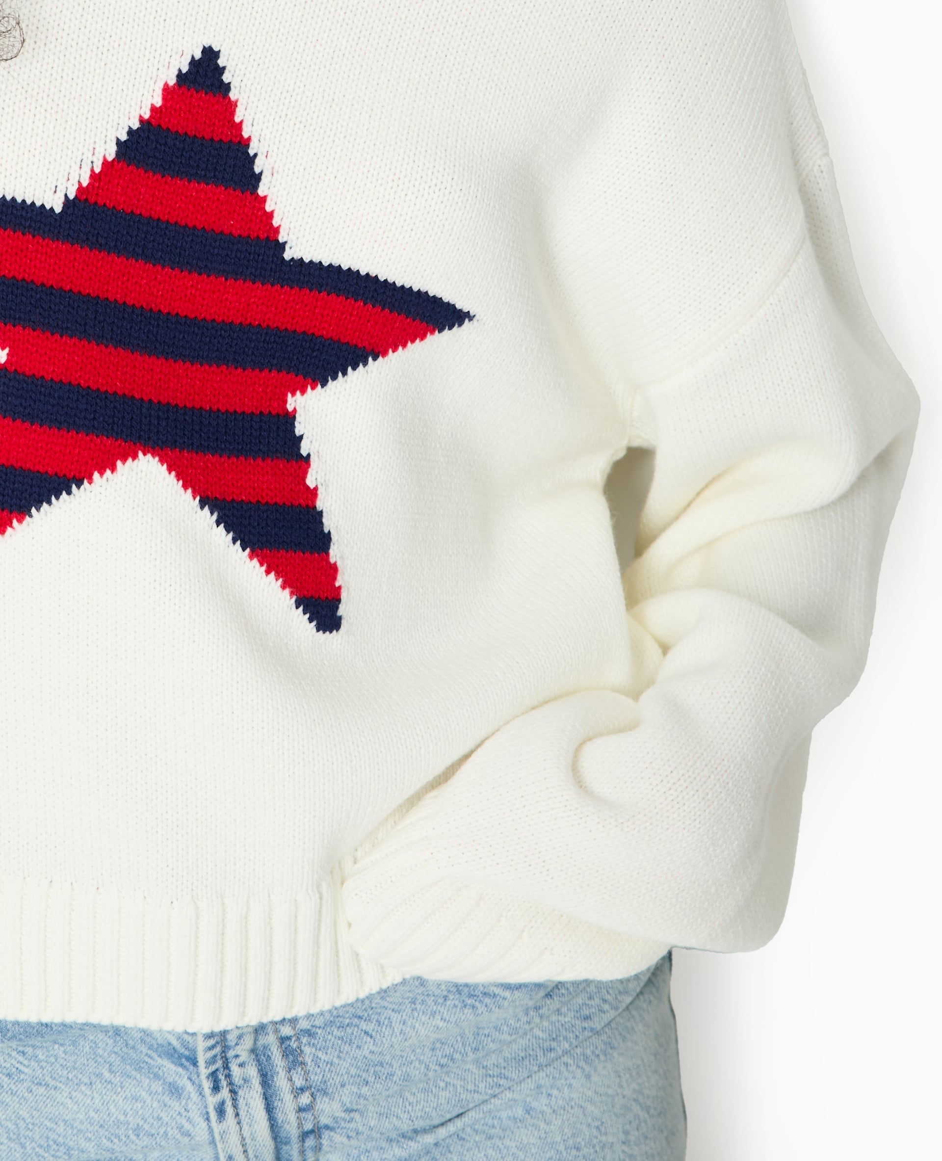 Pull en maille avec étoile