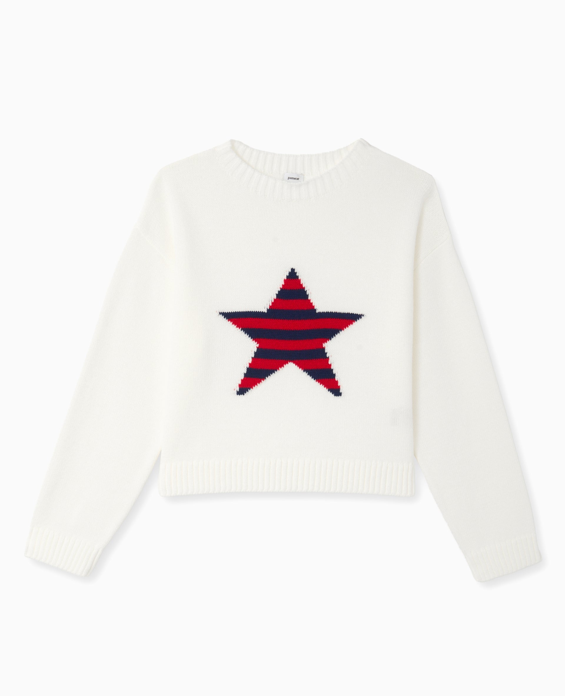 Pull en maille avec étoile