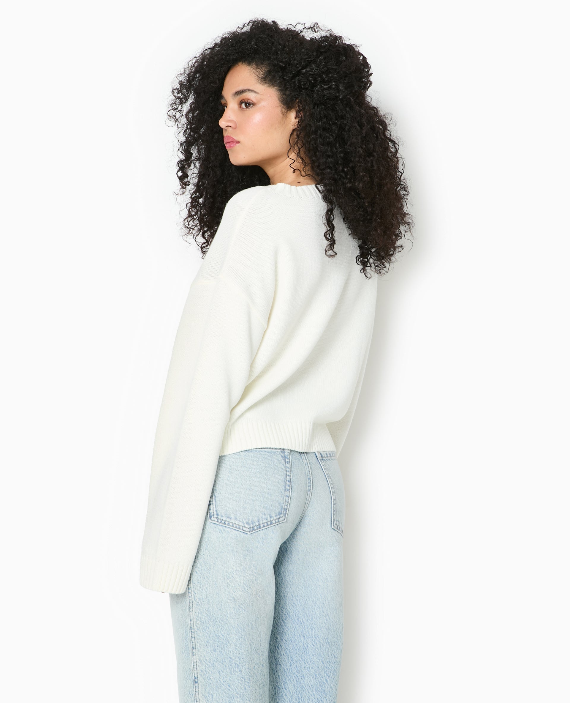 Pull en maille avec étoile