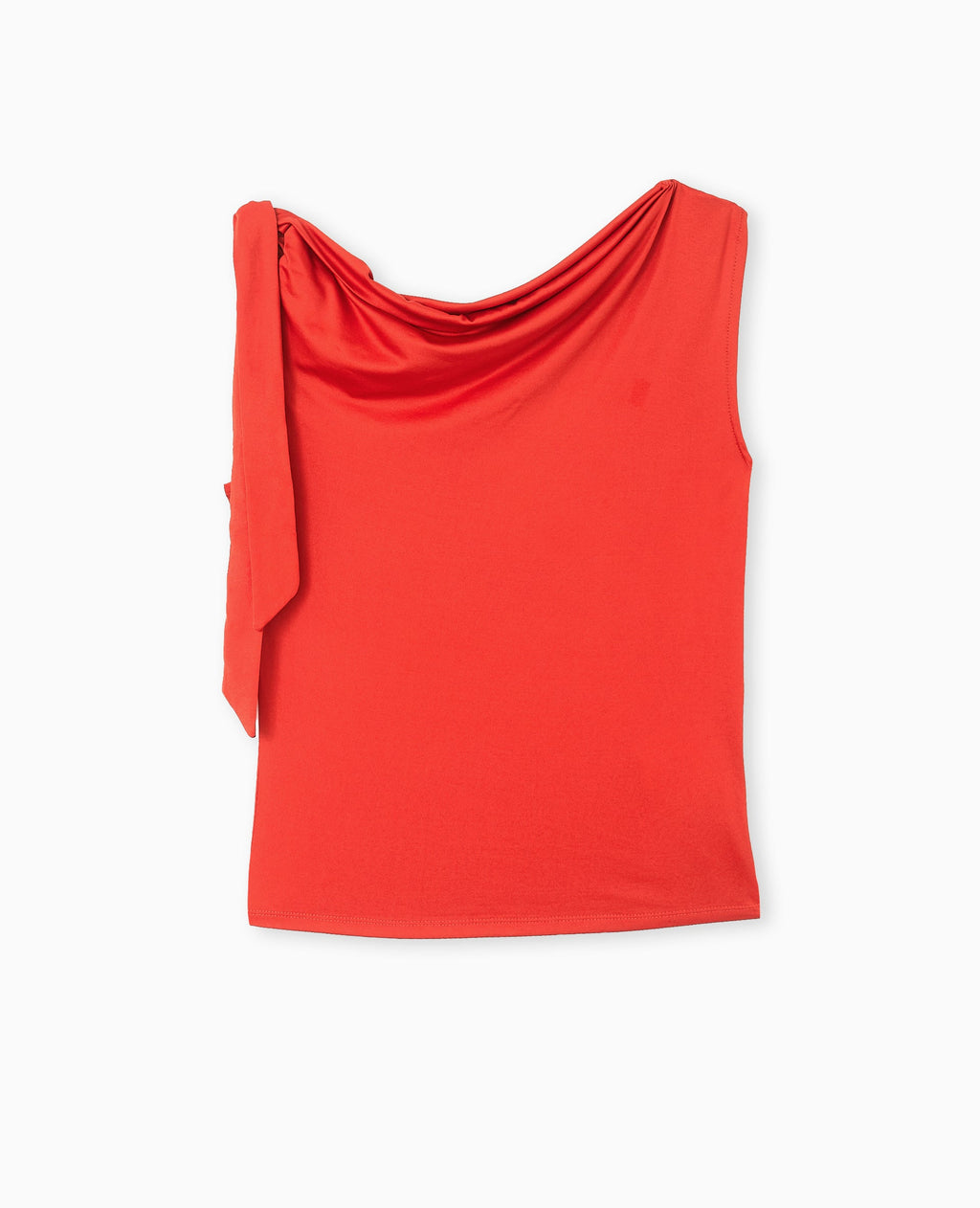 Top asymétrique avec nœud épaule