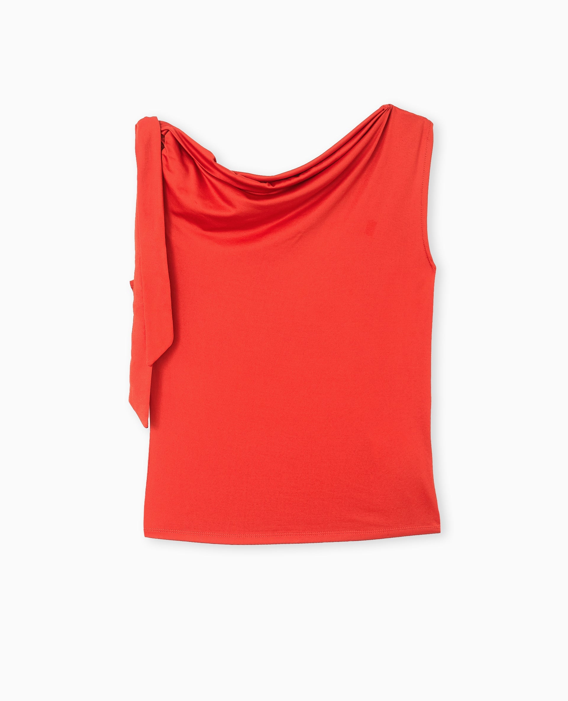 Top asymétrique avec nœud épaule