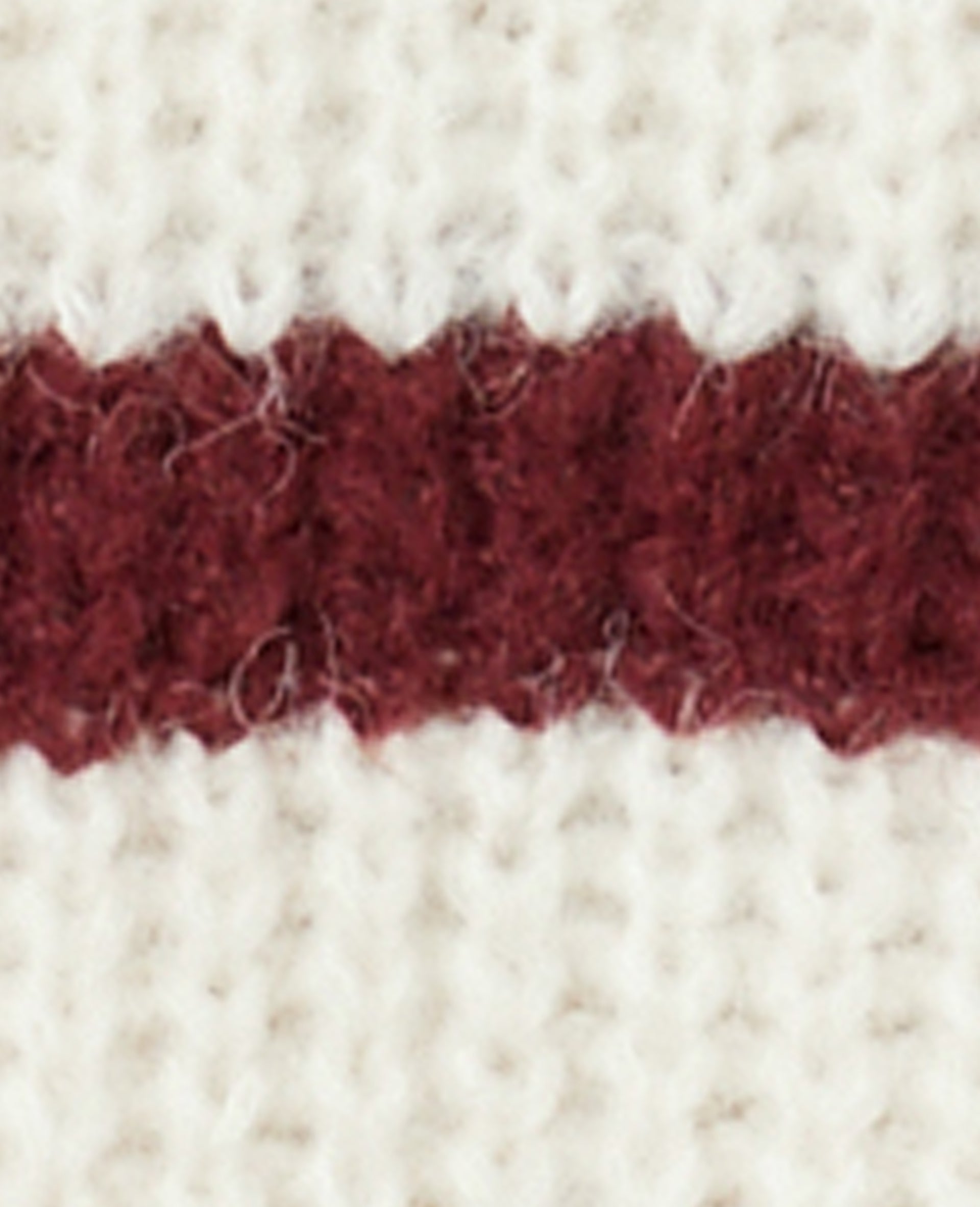 Pull grosse maille avec rayures
