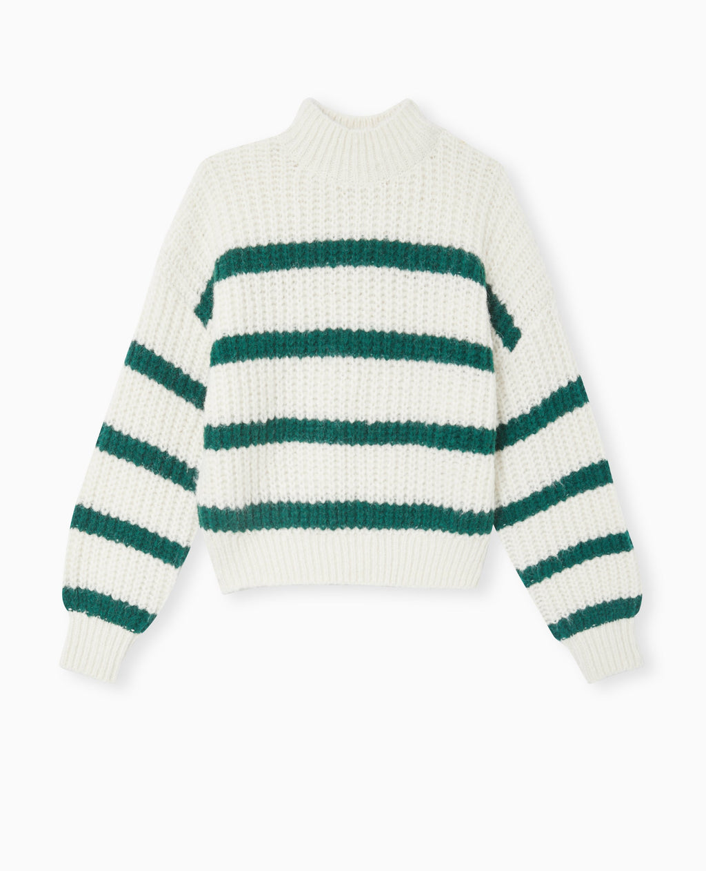 Pull grosse maille avec rayures