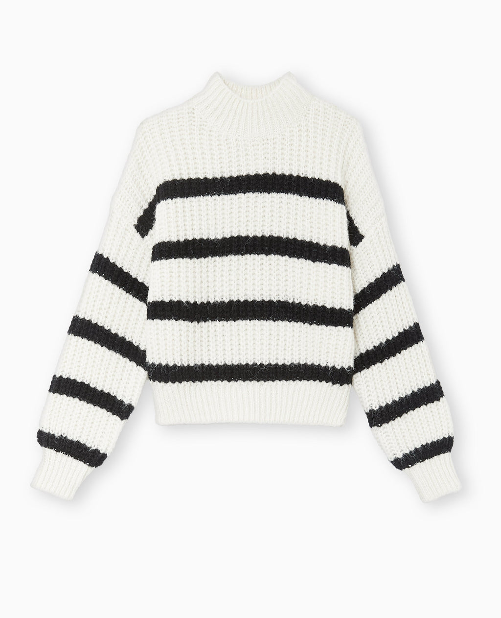 Pull grosse maille avec rayures