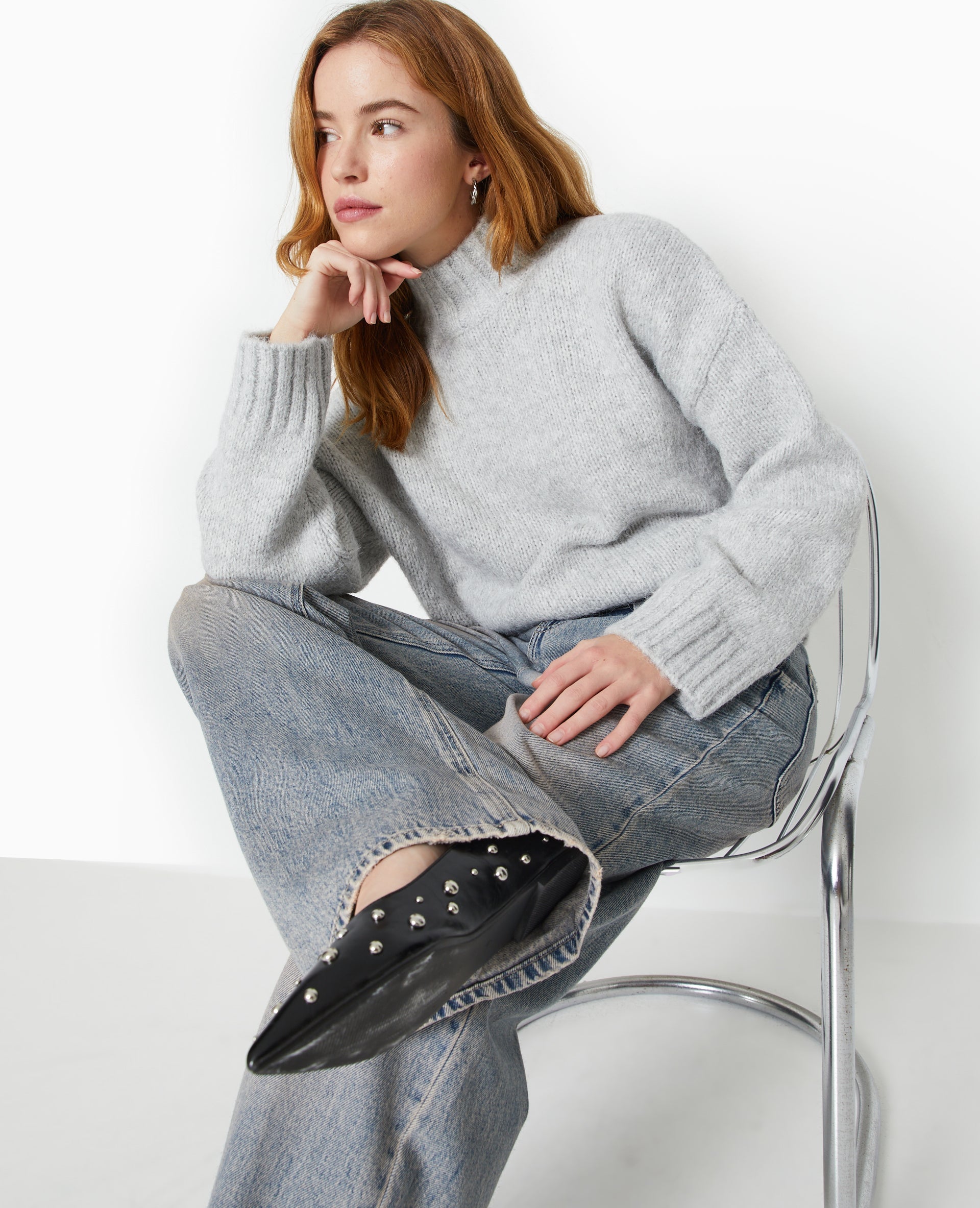 Pull col montant