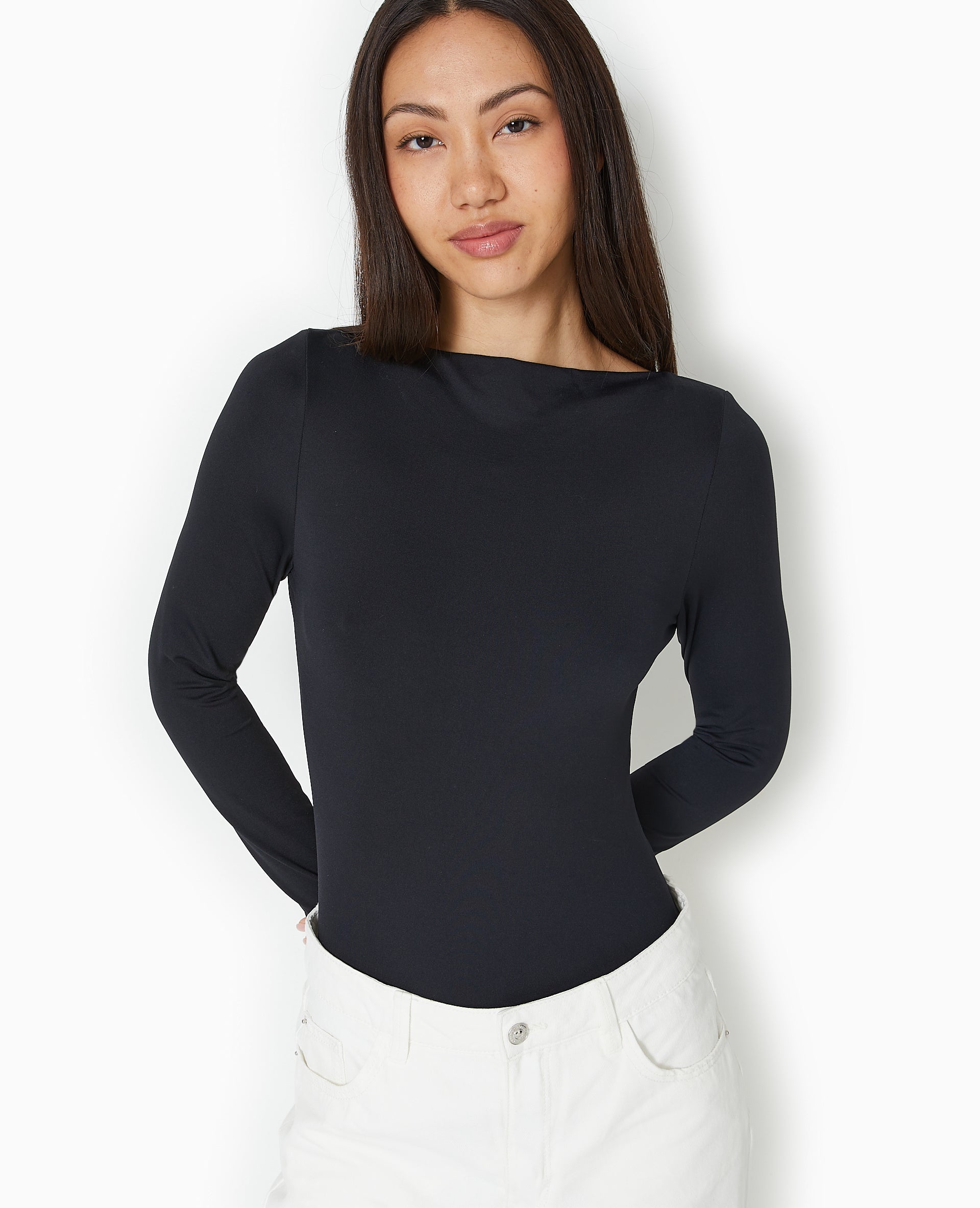 Body manches longues encolure bateau