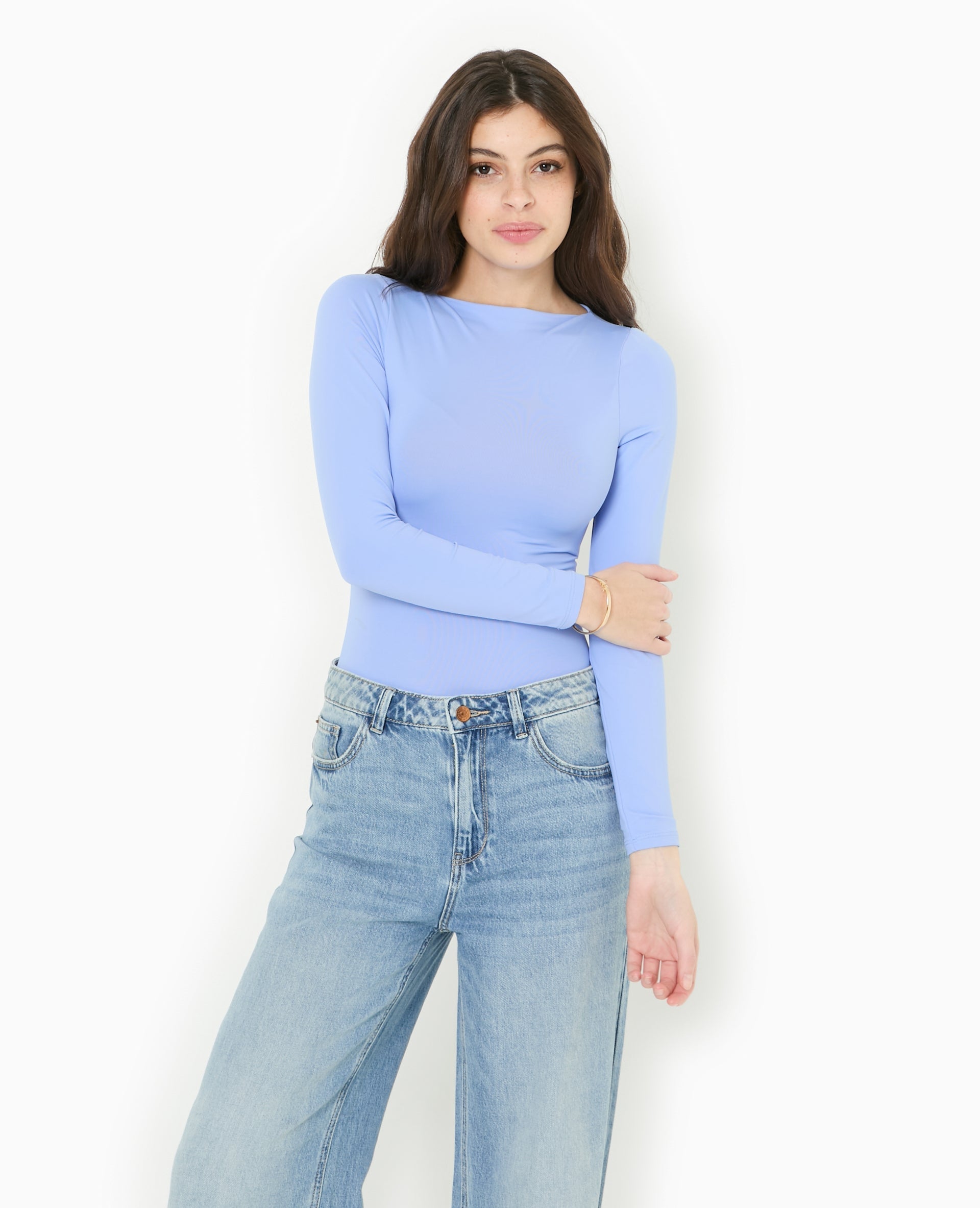 Body manches longues encolure bateau